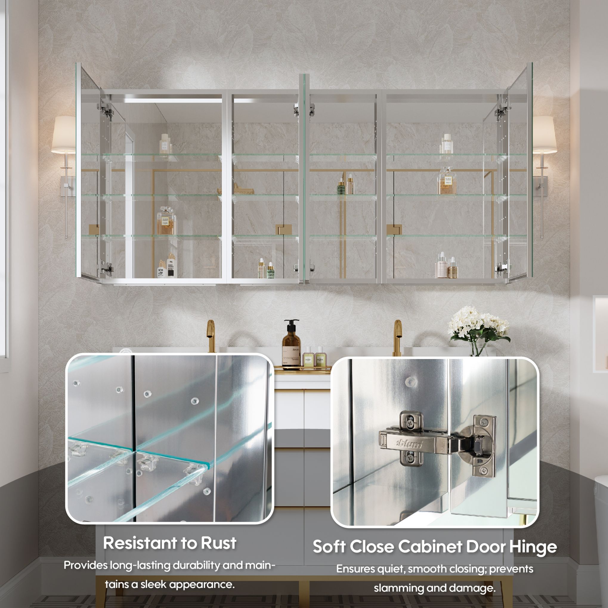 WELLFOR ROSA20121220LRLR Bathroom-Medicine-Cabinets - View #5