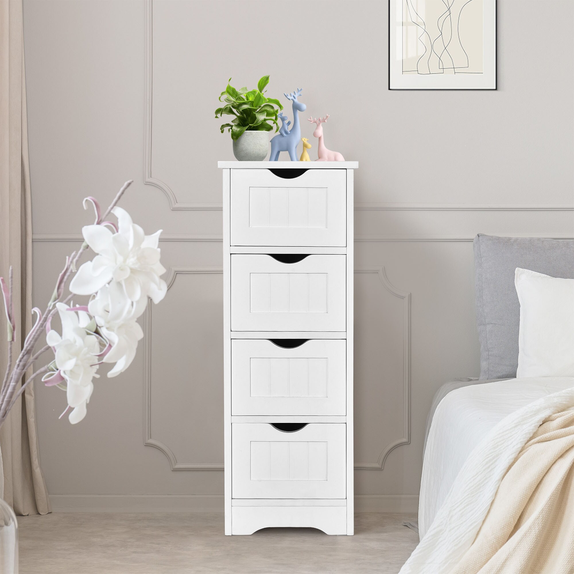 WELLFOR OUJ66969WH Linen-Cabinets - View #8