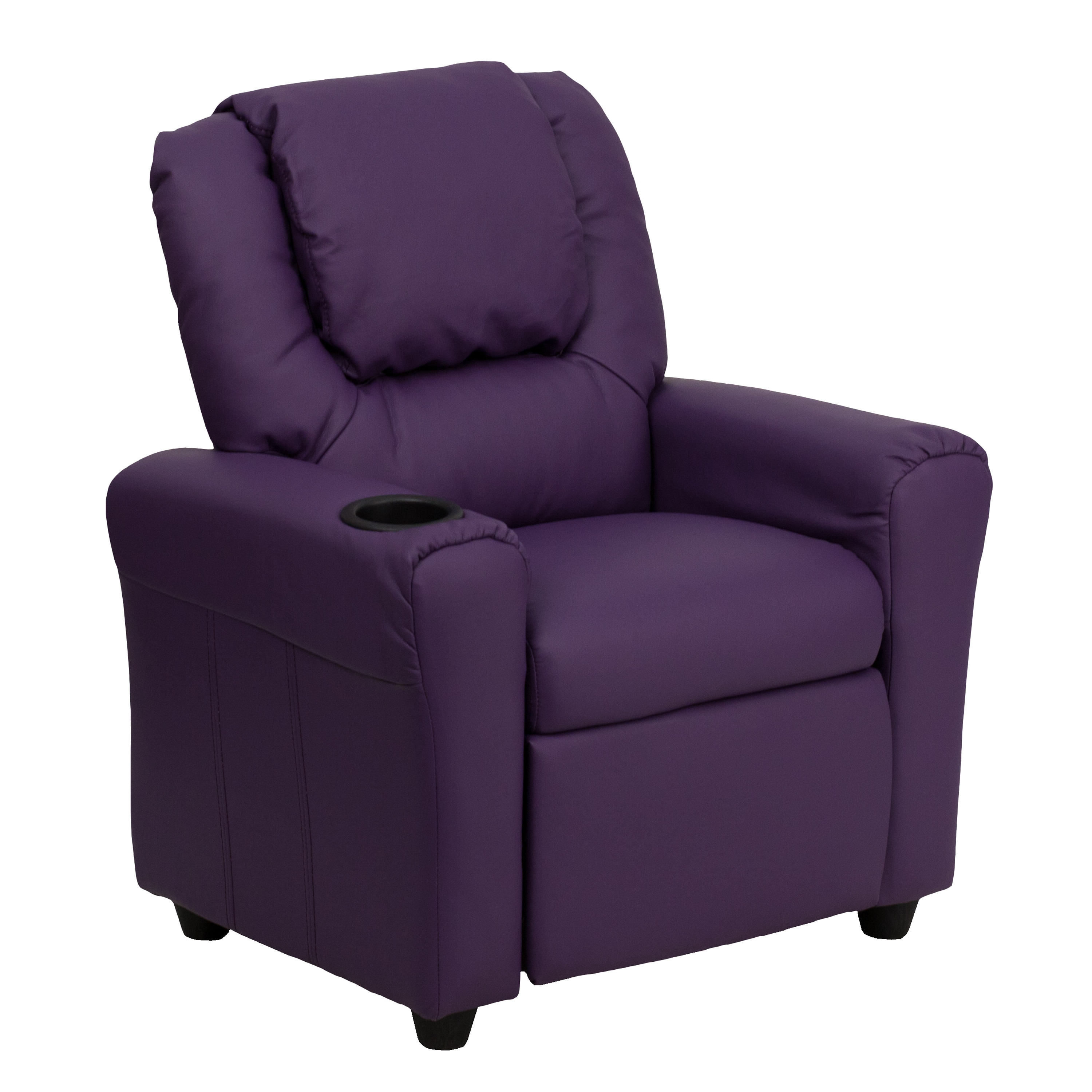 Flash Furniture 847254019040 27-in Purple Vinyl Upholstered Kids Accent Chair
