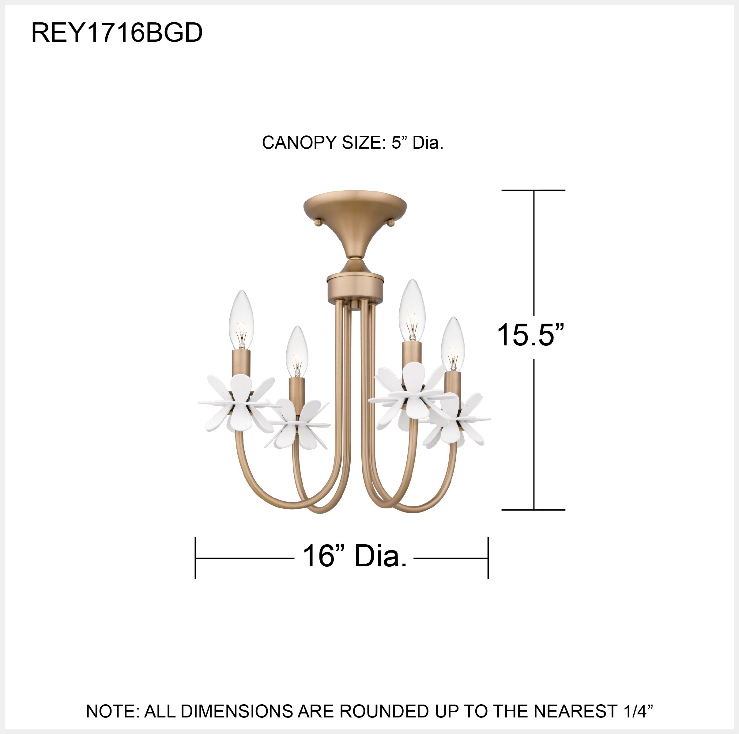 Quoizel REY1716BGD flushmounts - View #5