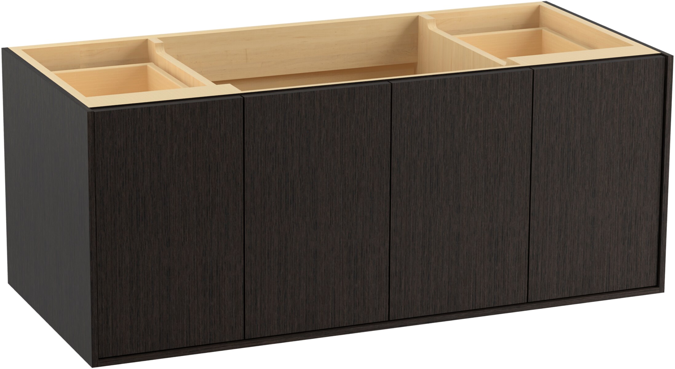 KOHLER Jute 49-in Satin Oak Single Sink Bathroom Vanity with Satin Oak ...