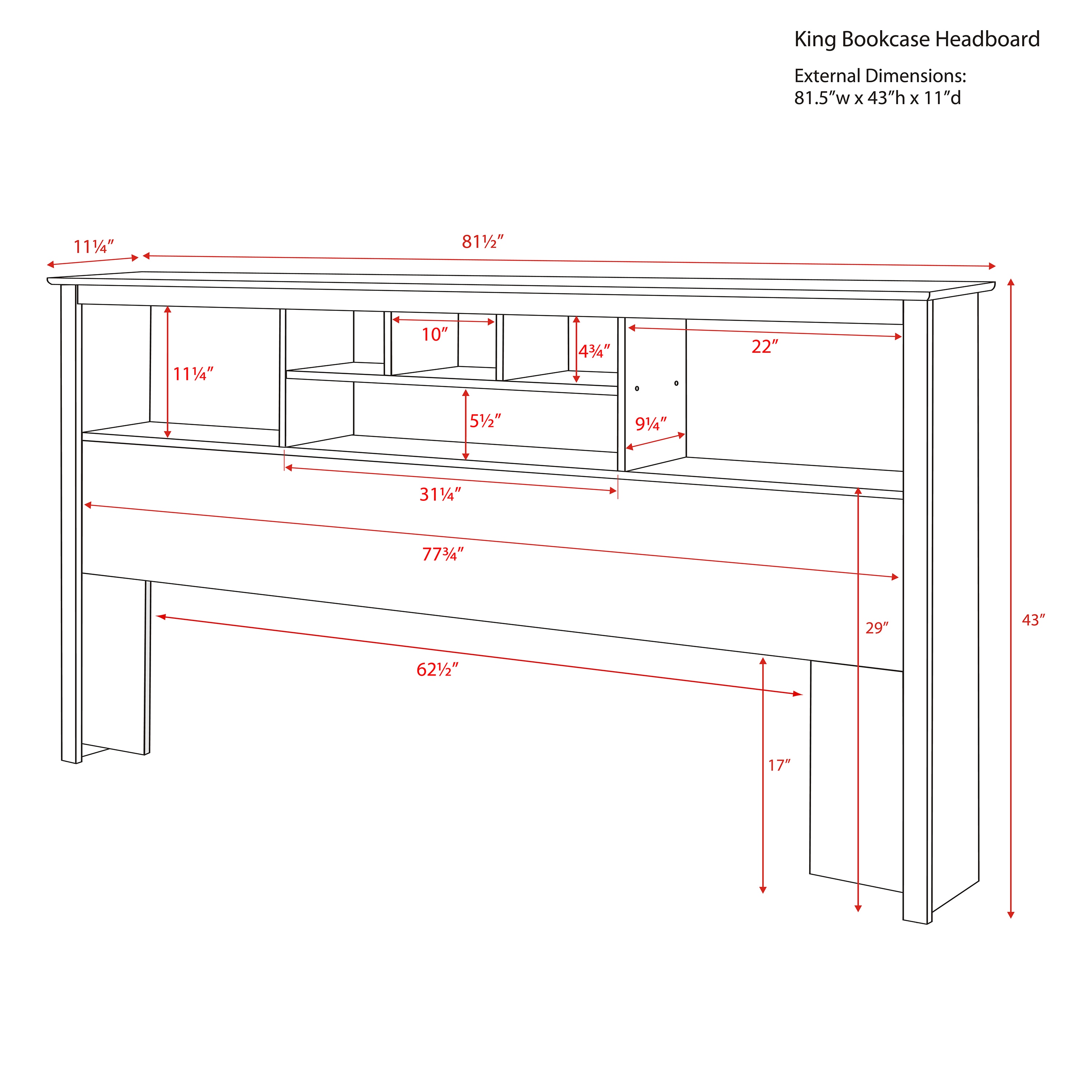 Prepac DSH-8445 Upholstered-Headboards - View #6