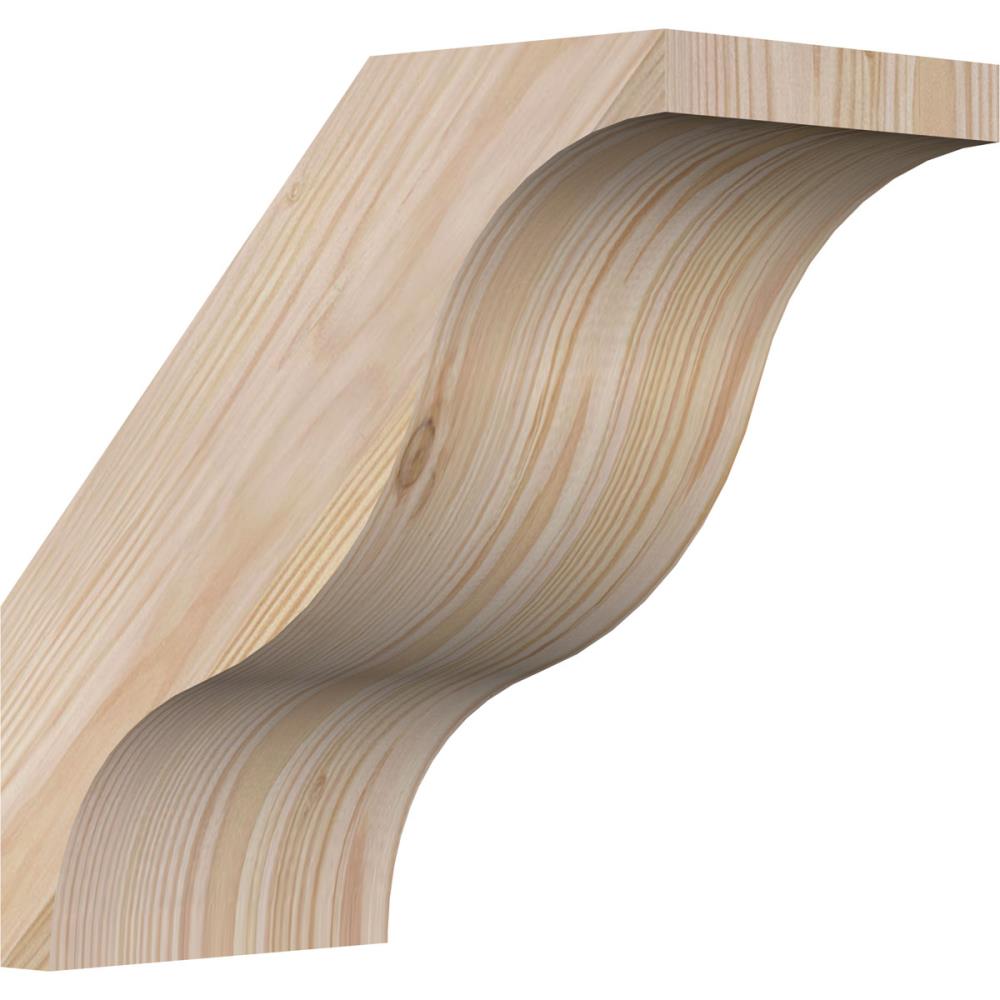 Ekena Millwork BRC06X10X10FST00SDF 5-1/2-in x 10-in x 10-in Douglas Fir Unfinished Wood Funston Smooth Knee Brace