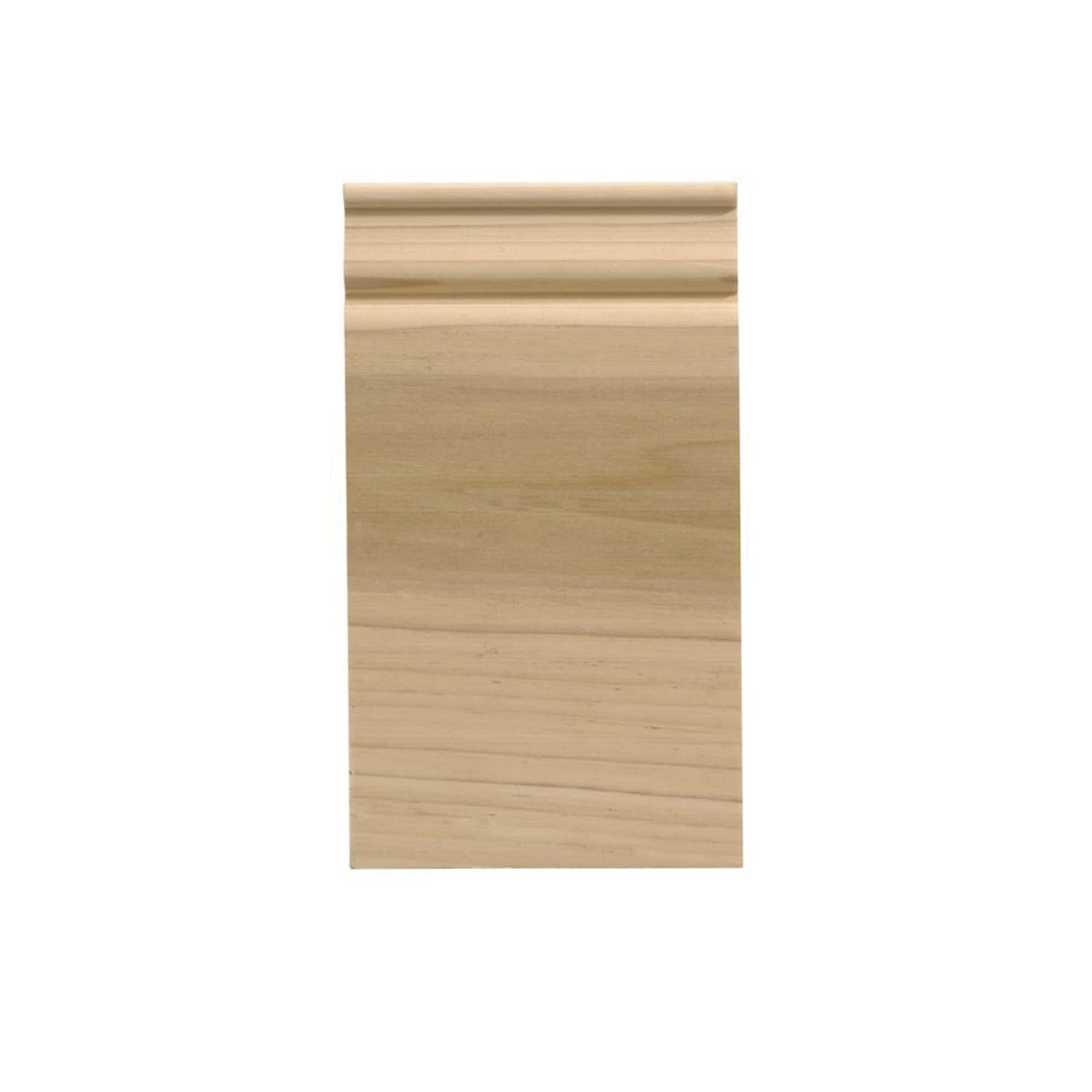 Ornamental Mouldings BG742PBPINE 6-1/2-in x 1-1/16-in Interior Unfinished Colonial 742 Mid Baseboard Moulding Block
