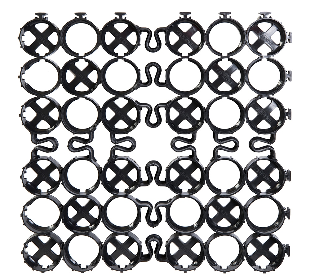 TRUEGRID Pavers TGB-PROLITE/ROOT 24-Inches L x 24-Inches W x Square Black Plastic Paver Multi-pack
