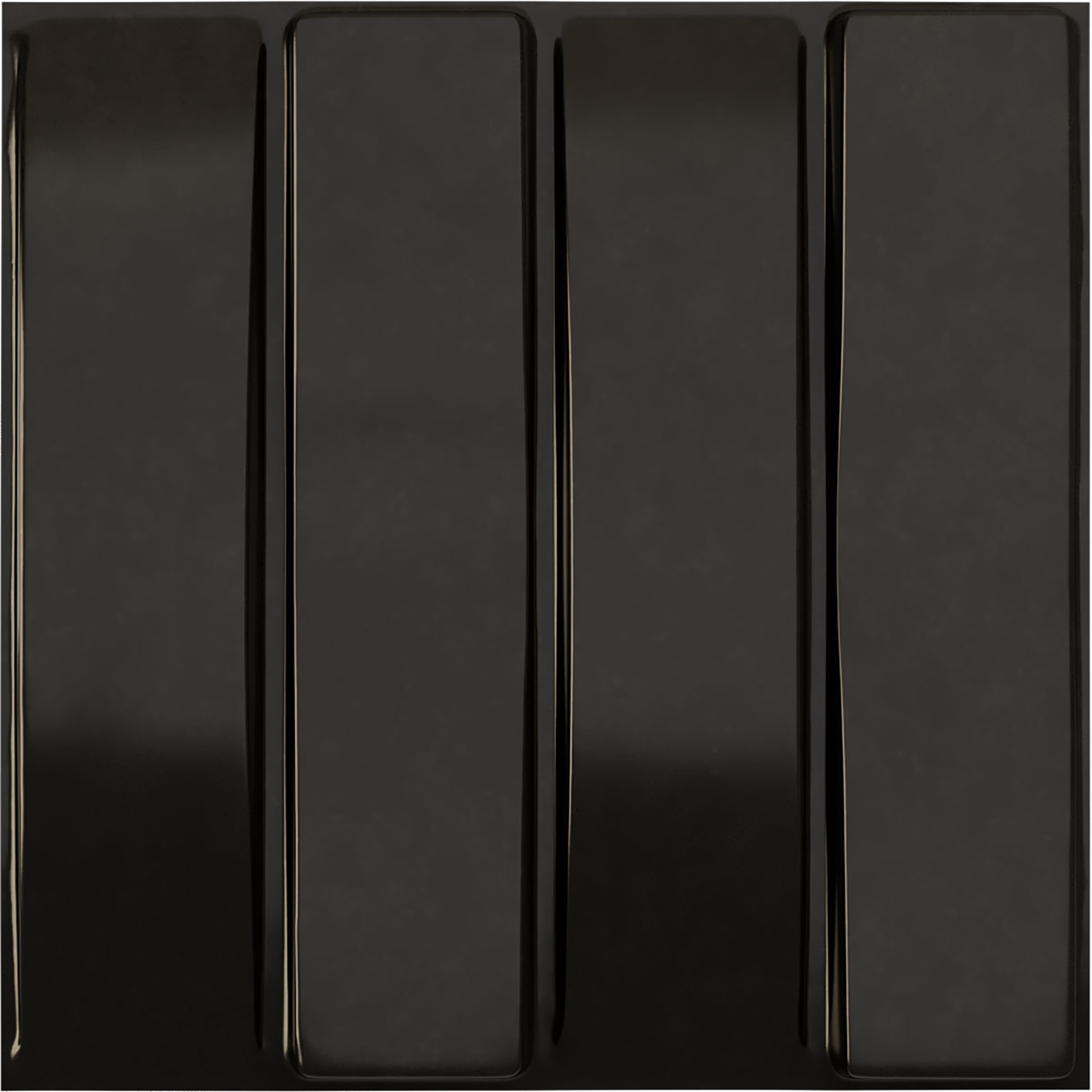 Ekena Millwork WP20X20CAECA-CASE-12 19-5/8-in x 19-5/8-in Embossed Paintable/Stainable Black PVC Wall Panel ( 12 -Pack, Covers 32.04-sq ft )