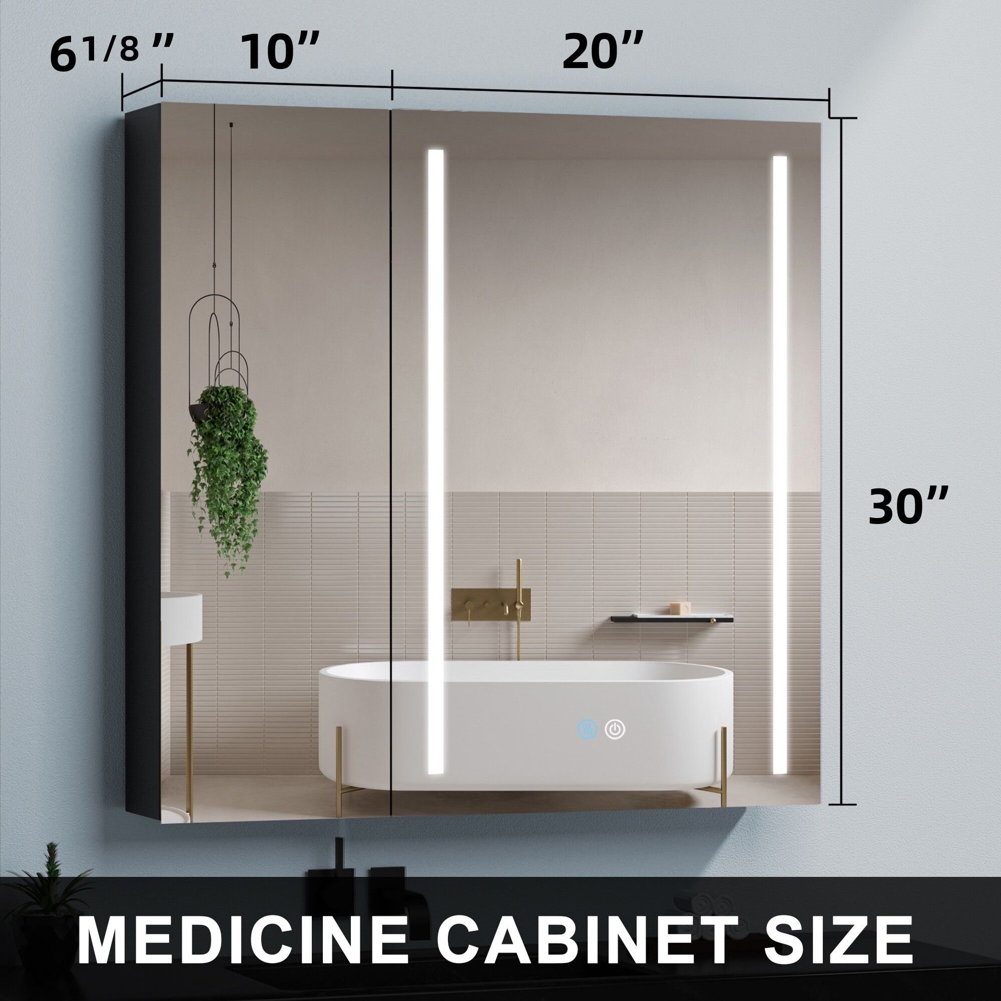 Forclover HE-JG1224 Bathroom-Medicine-Cabinets - View #5