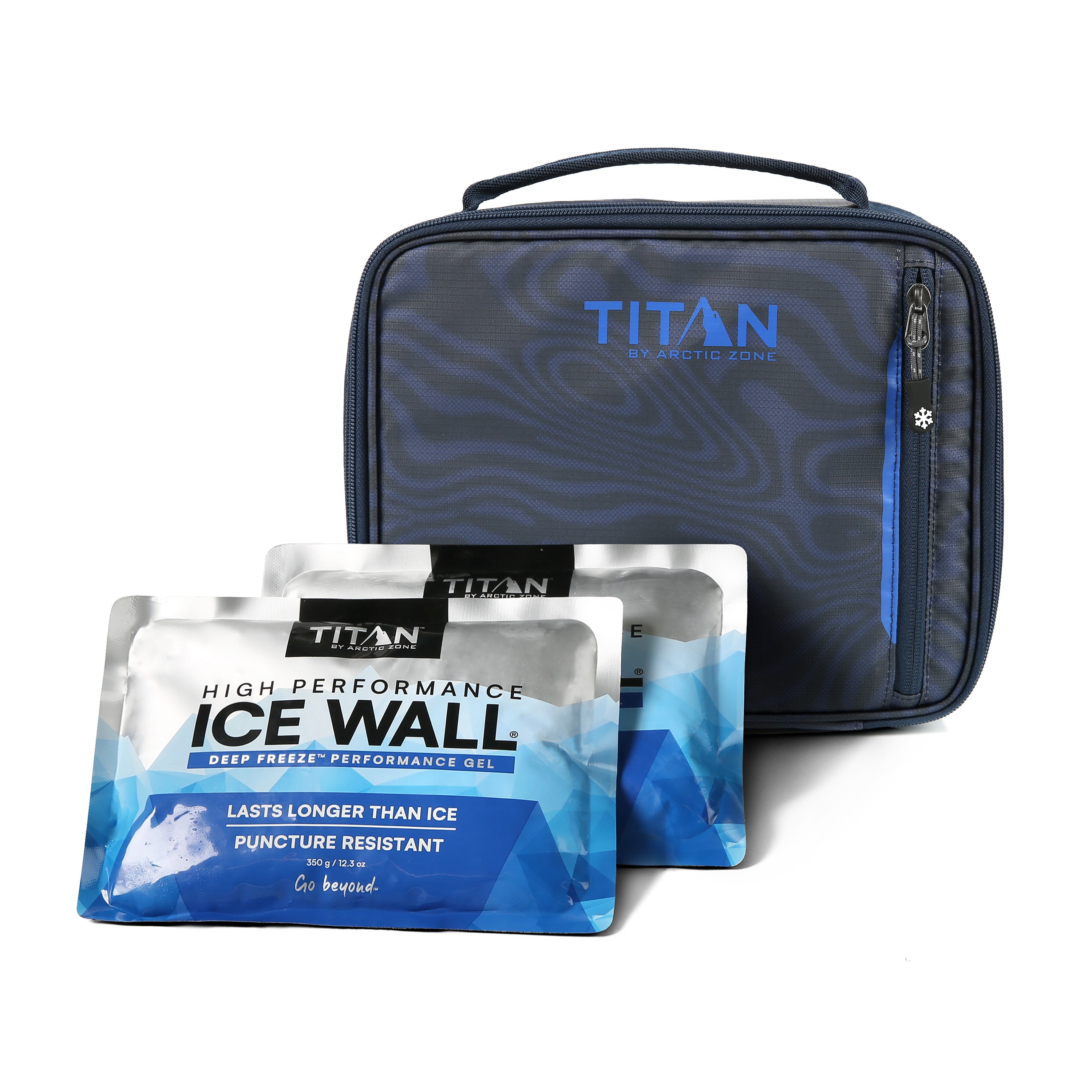 Titan by Arctic Zone Titan Fridge Cold Lunch Box Dark Wave 169 Fluid ounce(s) Soft Insulated Insulated lunch box
