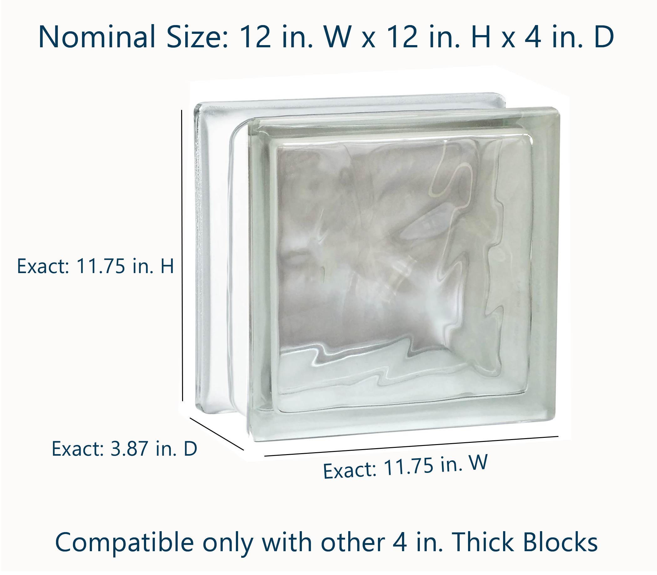 SEVES LRNW12X12 Glass-Block - View #2