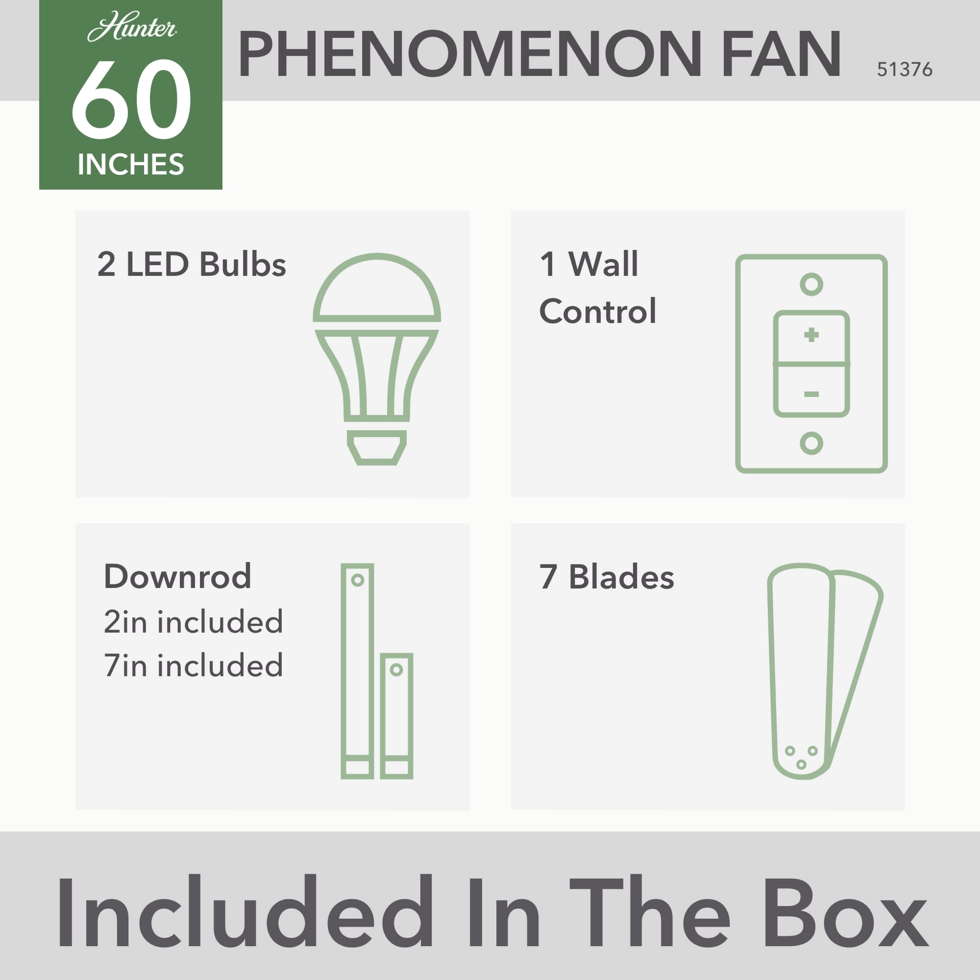 Hunter Phenomenon Simpleconnect 60 In Matte Black With Dark Gray Oak Blades Led Indoor Smart 5941