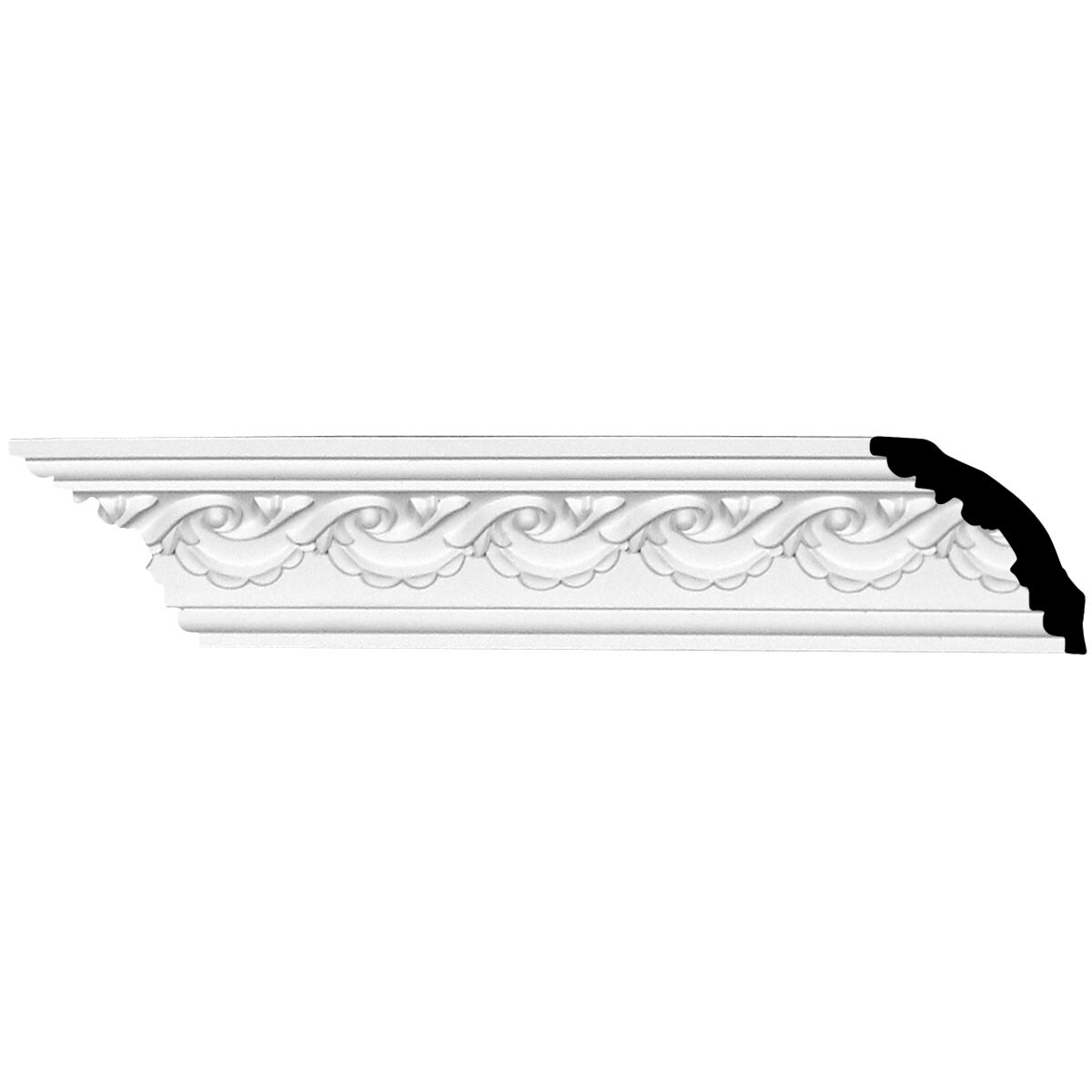 Versailles White Primed Urethane Crown Moulding 94.5 in