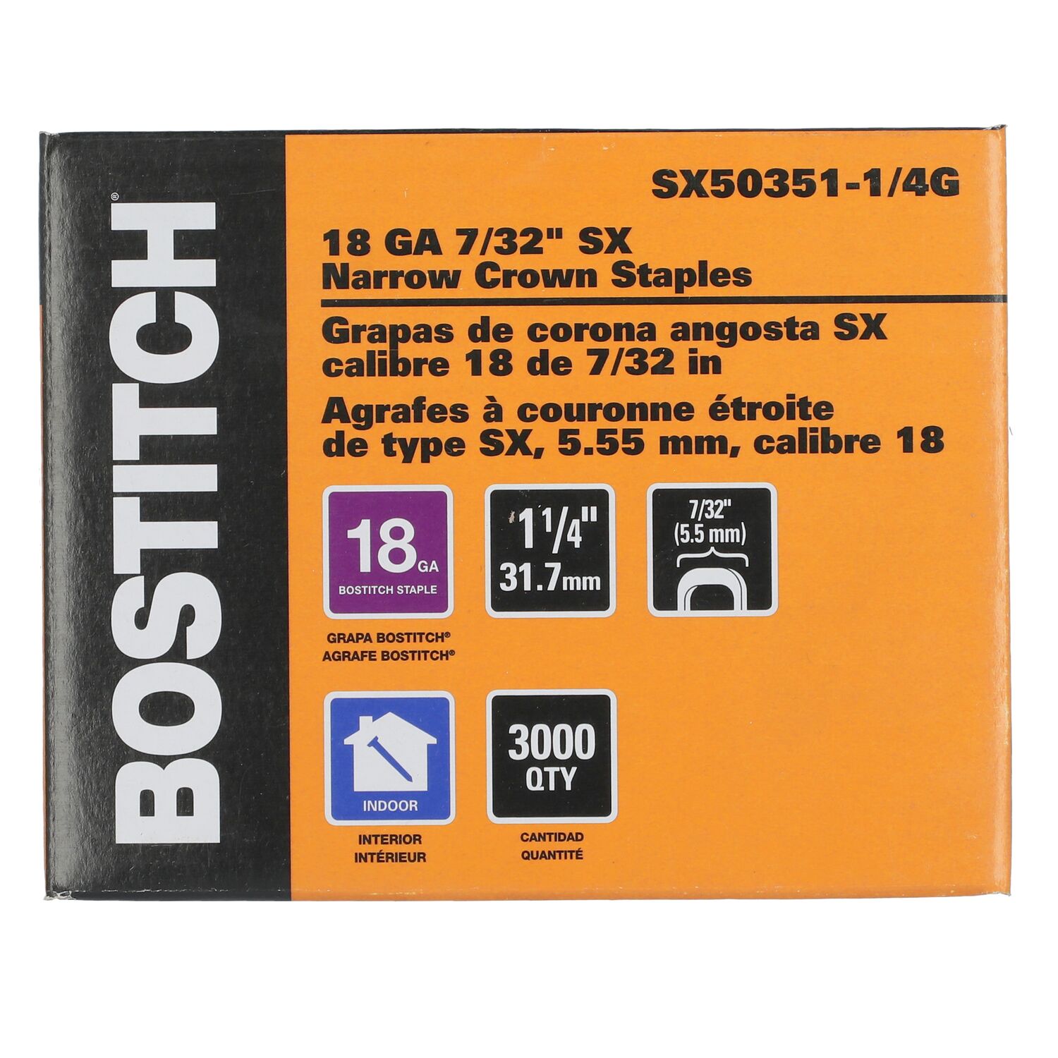Bostitch SX50351-1/4G staples - View #4
