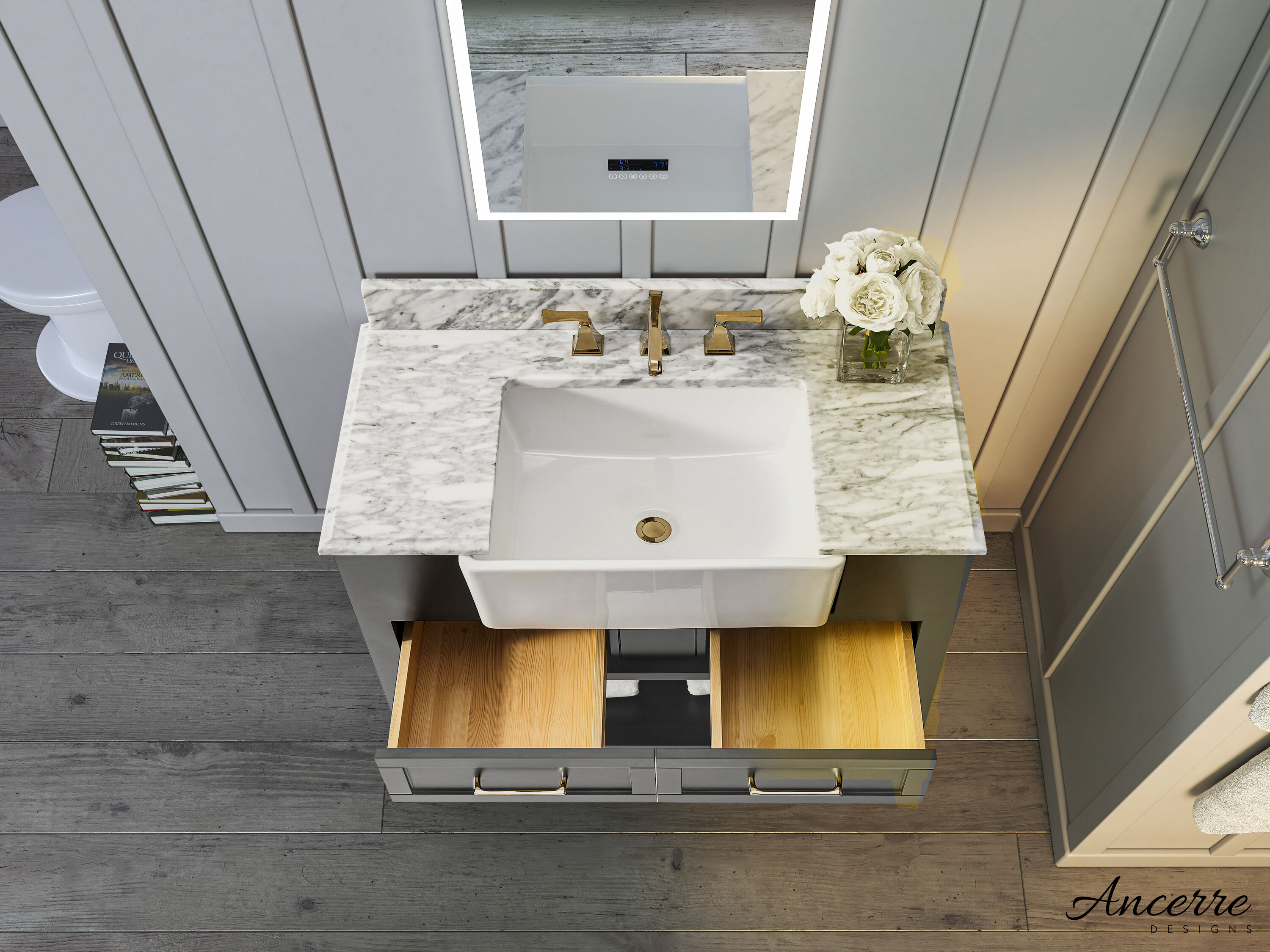 Ancerre Designs VTS-HAYLEY-36-SCG-CW Bath-Vanity-Combo - View #9