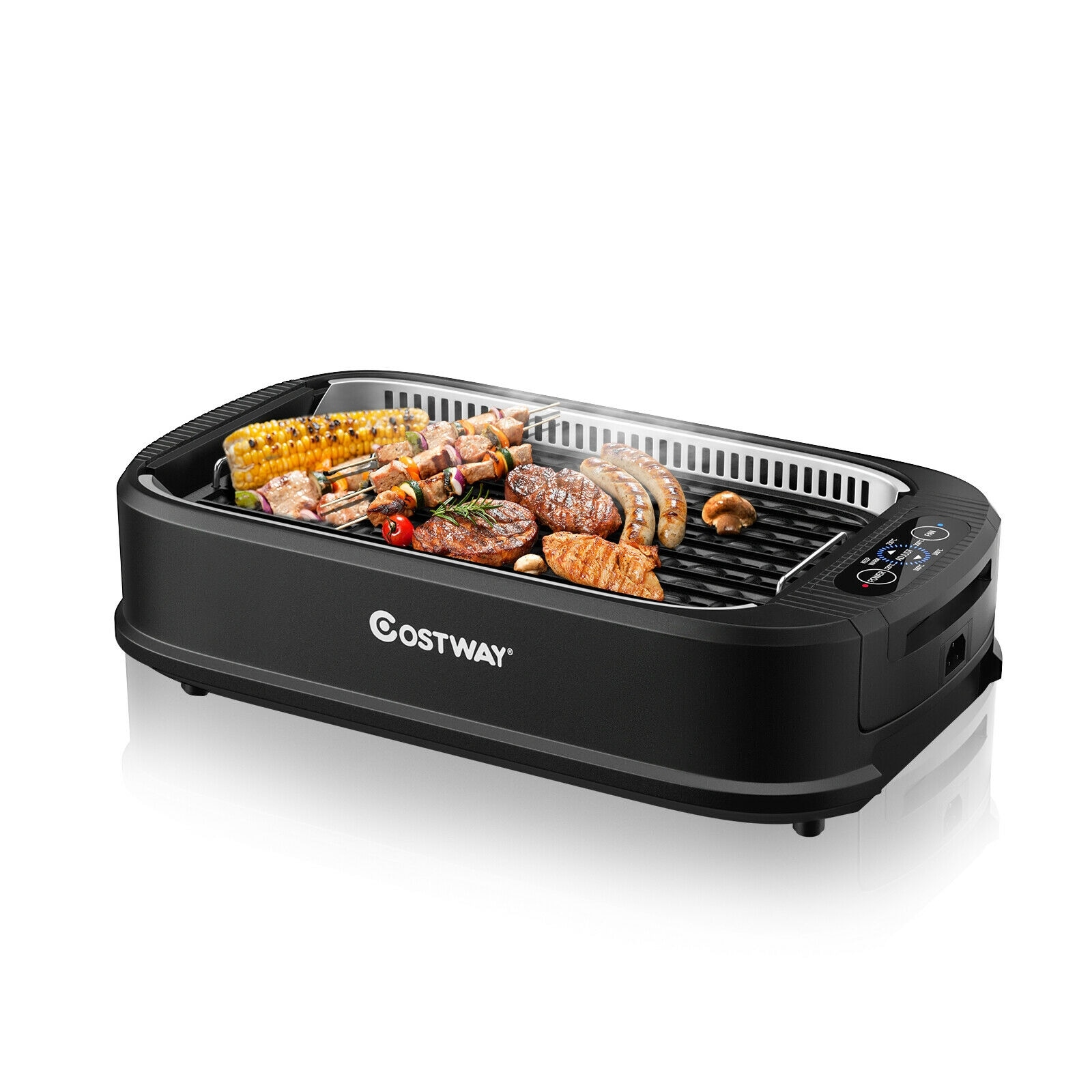 Commercial 1800W Electric Indoor Grill, Smokeless