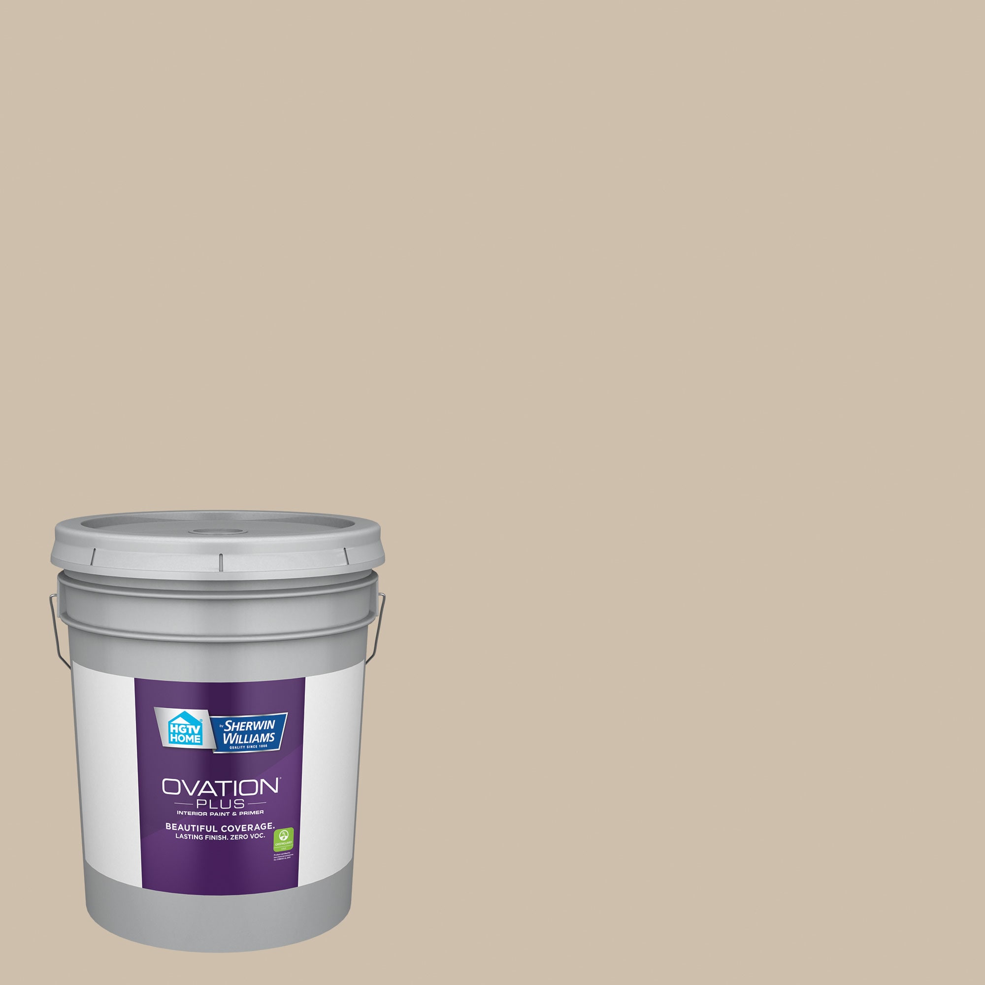HGTV HOME by Sherwin-Williams 3003-10B-2557226 Ovation Plus Semi-gloss Hopsack 3003-10B Latex Interior Paint Paint + Primer ( 5-gallon )