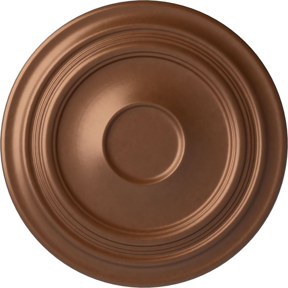 Ekena Millwork CM24TRPOS Traditional 24.375-in W x 24.375-in L Painted Polished Copper Polyurethane Whole Ceiling Medallion