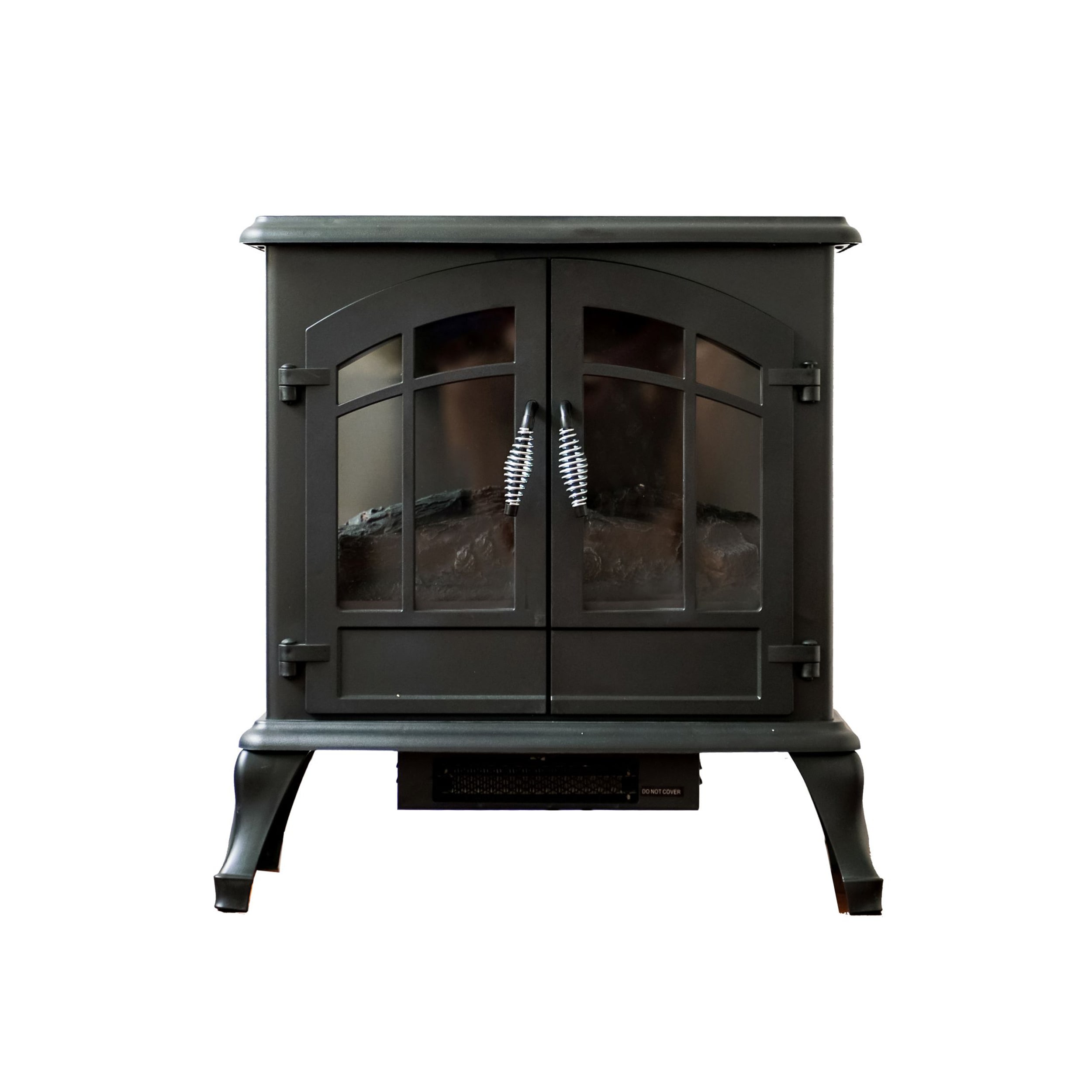 11.22-in W Black LED Electric Fireplace | - XBrand HT9737LG