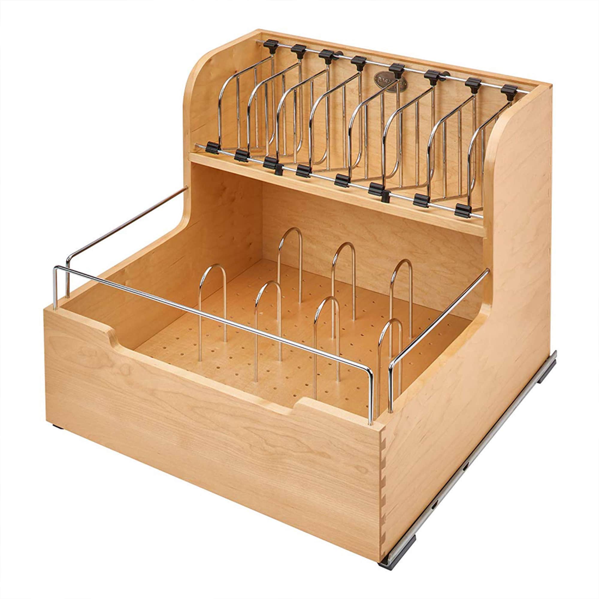Rev-A-Shelf 27.56-in W x 6.5-in H 1-Tier Cabinet-mount Wood Soft