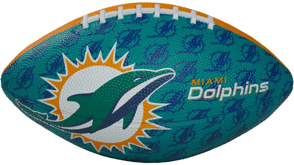 rawling sports nfl team hail mary football - miami dolphins