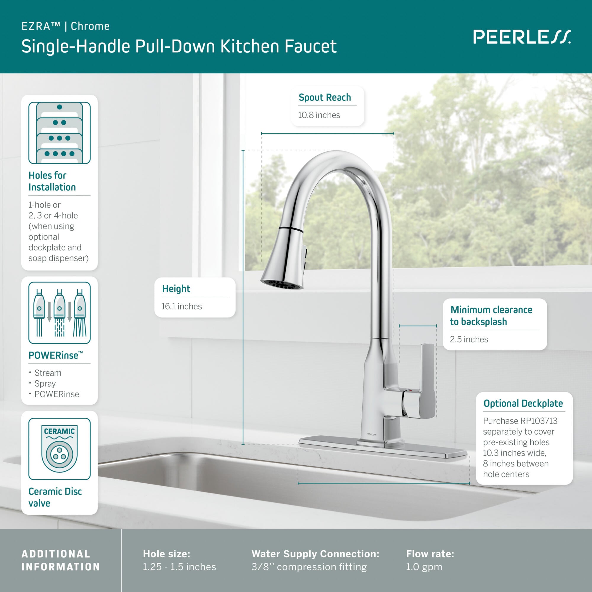 Peerless P7971LF-1.0 Kitchen-Faucets - View #3