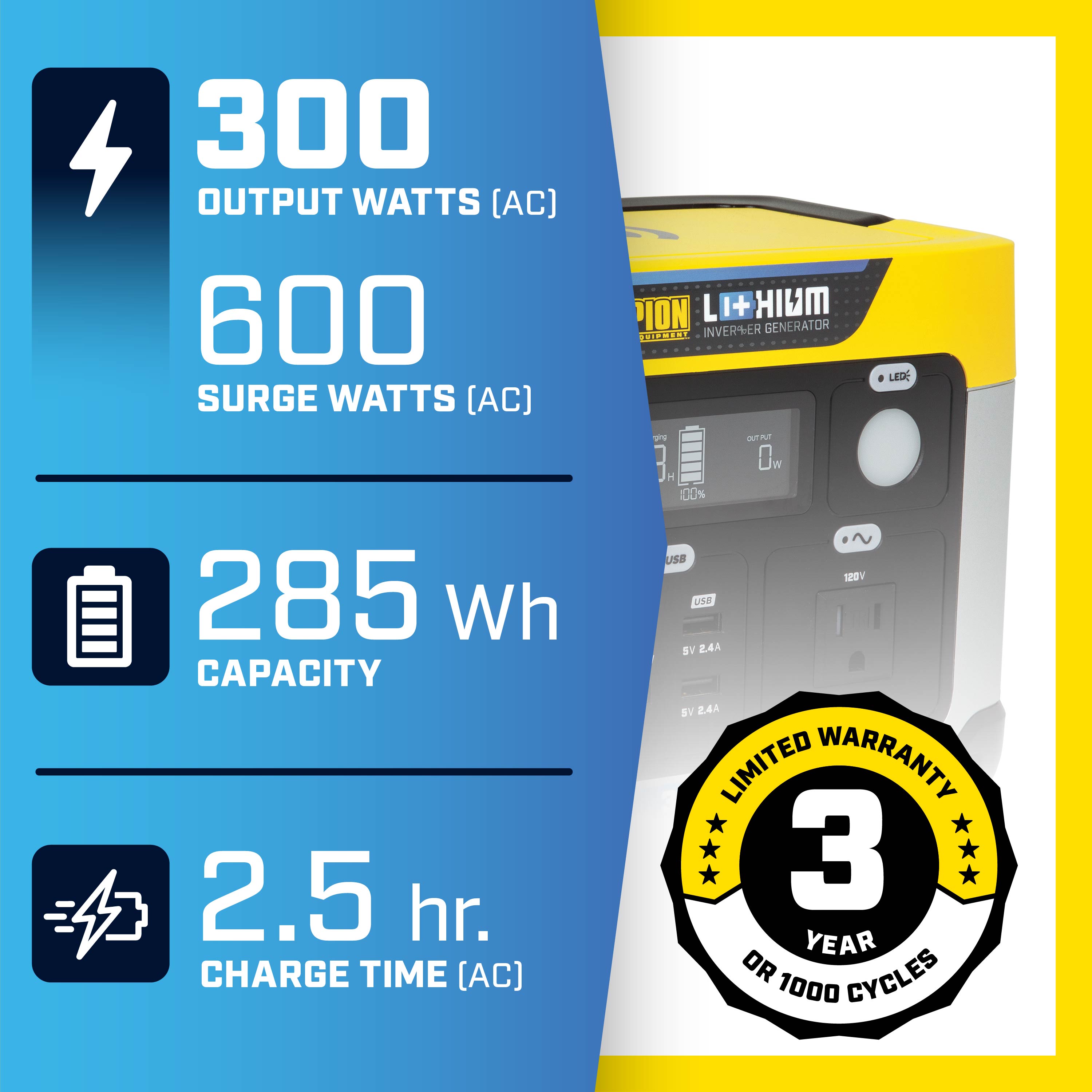 Champion Power Equipment 201188 Solar-Generators - View #2