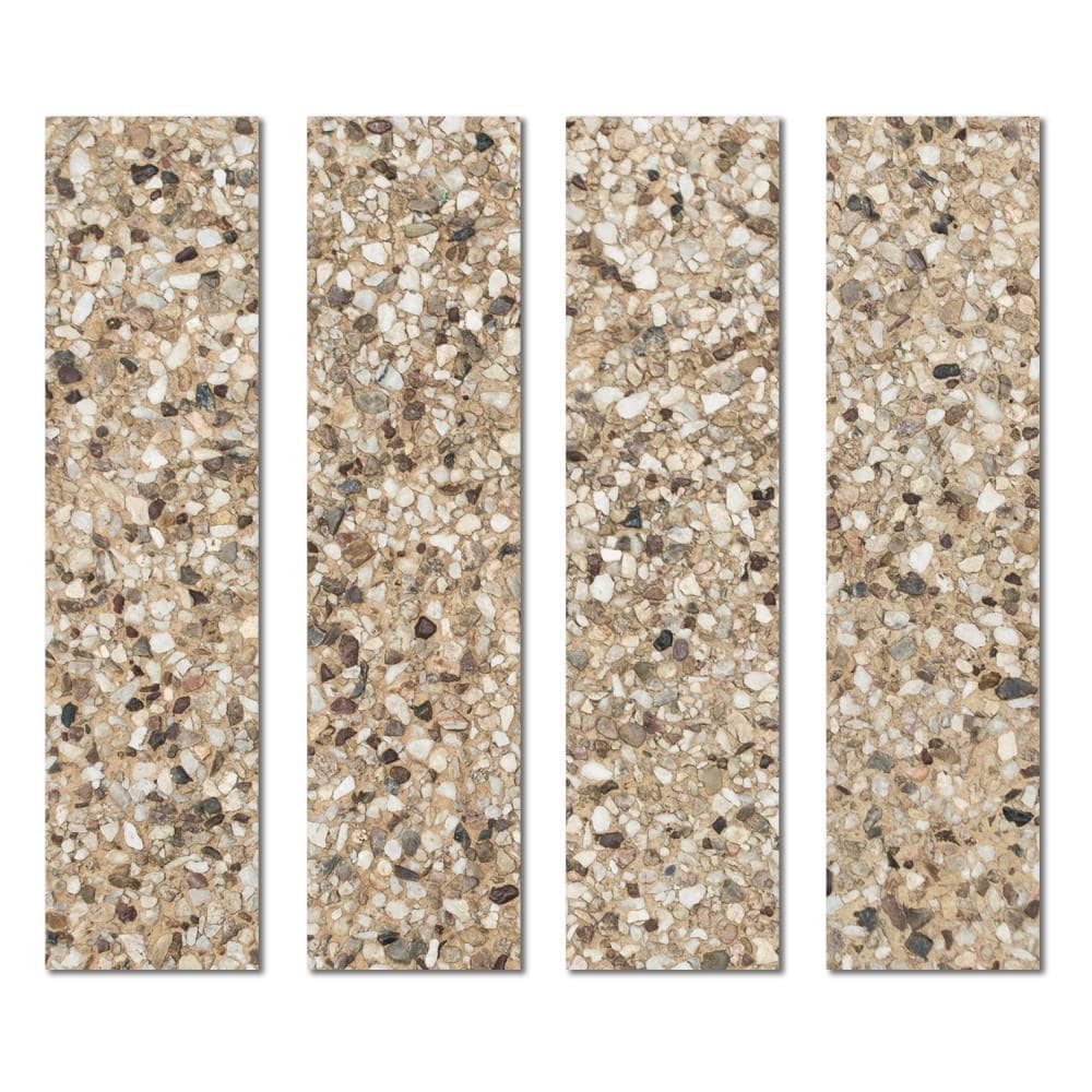 Instant Mosaic 0580102 Upscale Designs Multicolor 3-in x 12-in Glossy Glass Random Tile (8-sq. ft/ Carton)