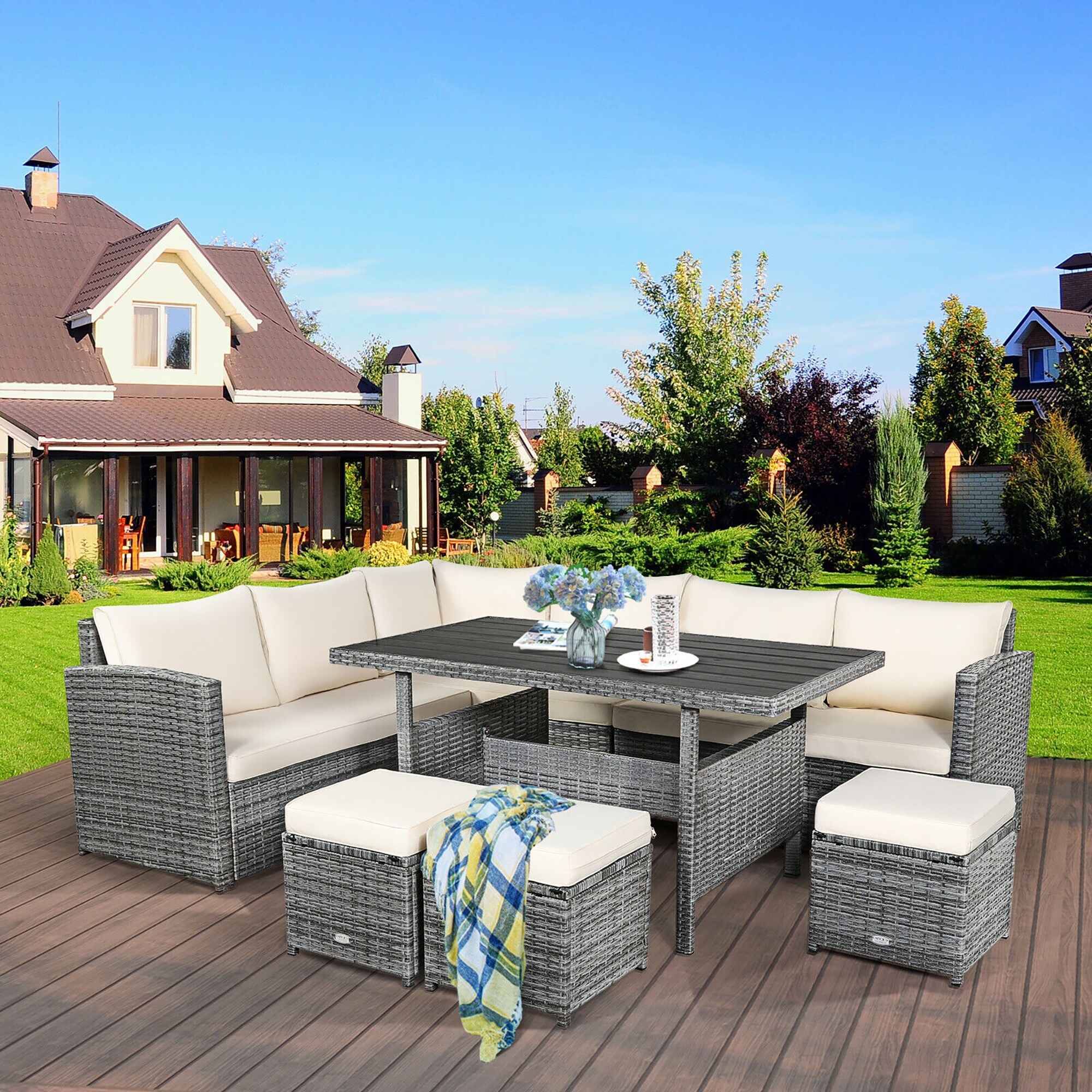 Forclover HYFL-90WH Patio-Conversation-Sets - View #6