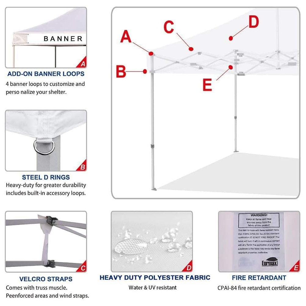Ideo Bain STD20TOP-COCOA Gazebo-Parts-Accessories - View #2