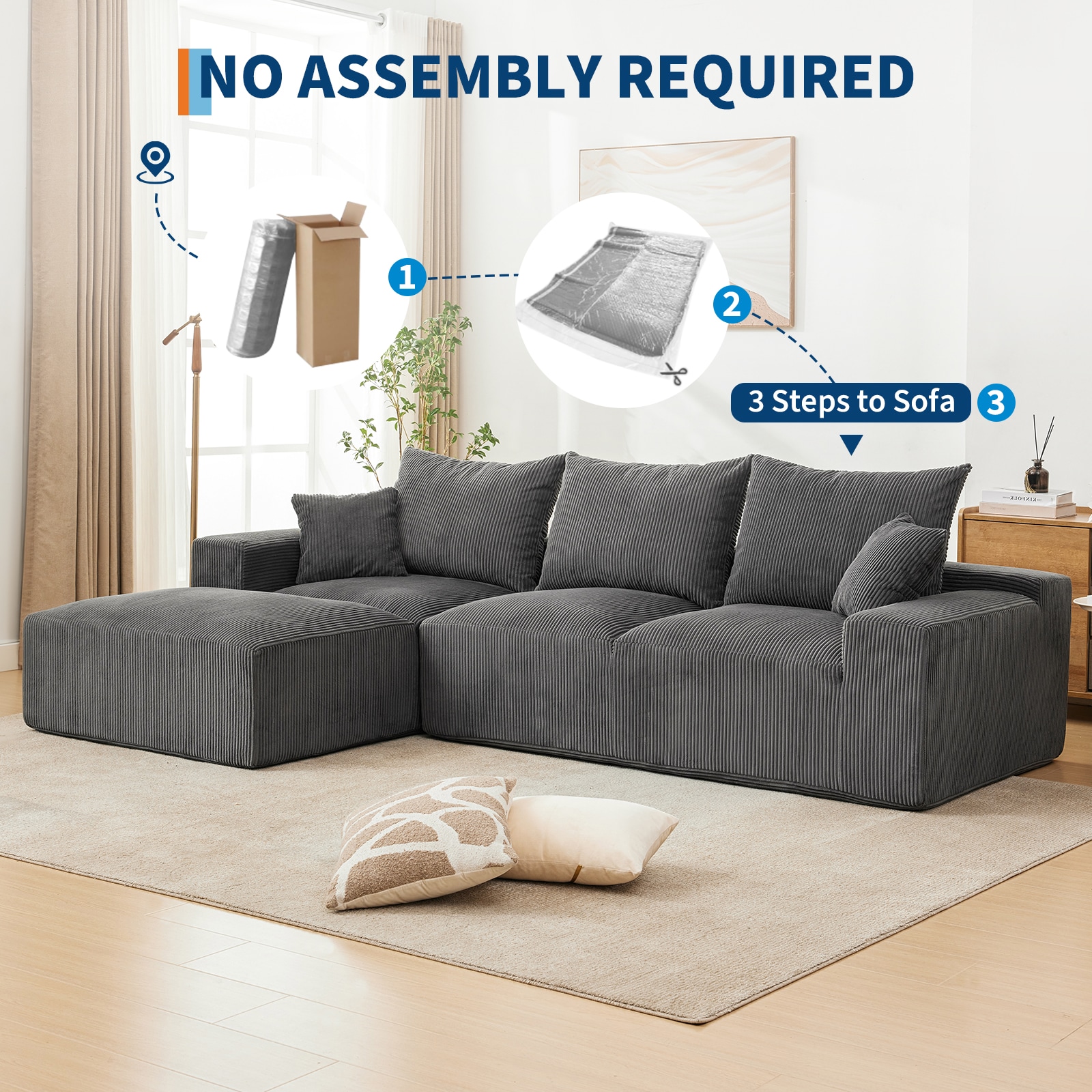 Qeetex SUN-PHO-34Q55UBE Sofas-Loveseats - View #5