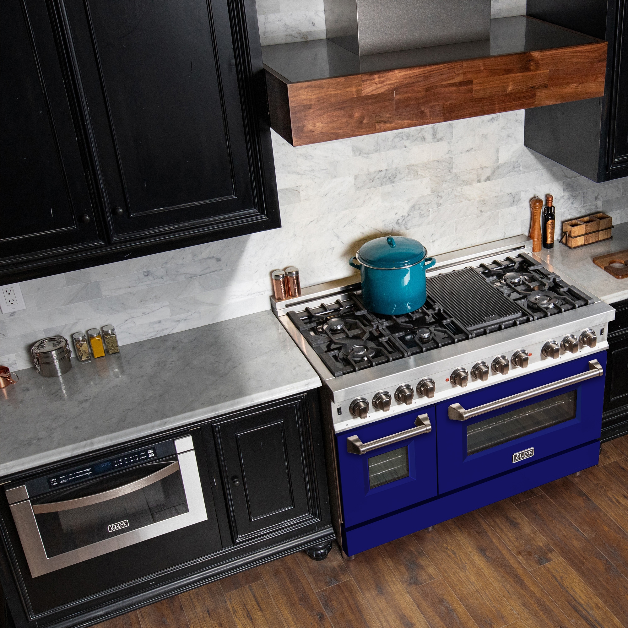 ZLINE KITCHEN & BATH RA-BM-48 Double-Dual-Fuel-Ranges - View #2