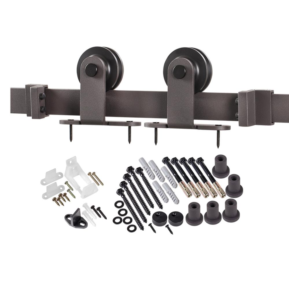 RELIABILT BD101K-09600-BR-NL 96-in Bronze Barn Door Kit