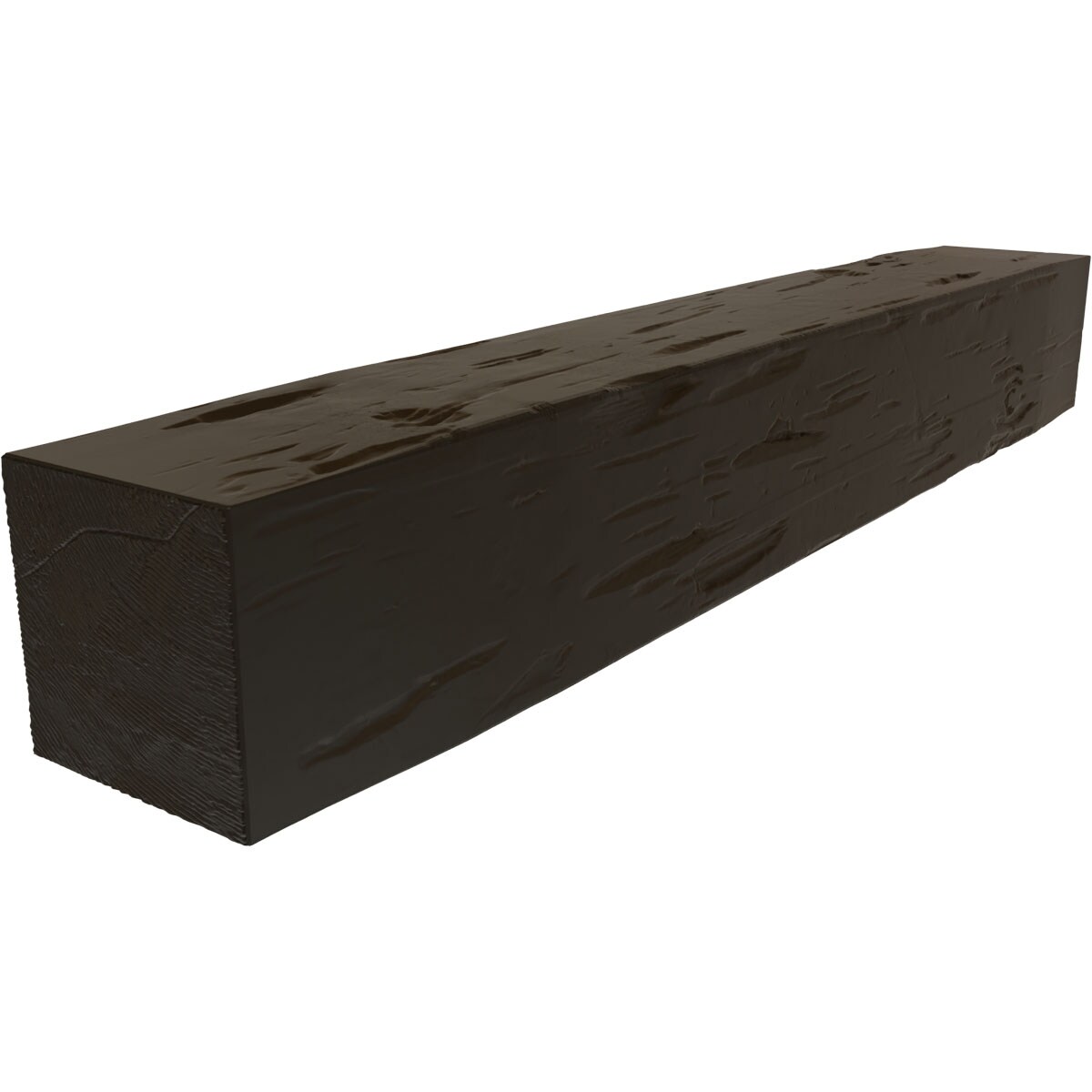 Ekena Millwork MANUPC04X06X36NS 36-in W x 4-in H x 6-in D Natural Ash Hollow Urethane Rustic Fireplace Mantel