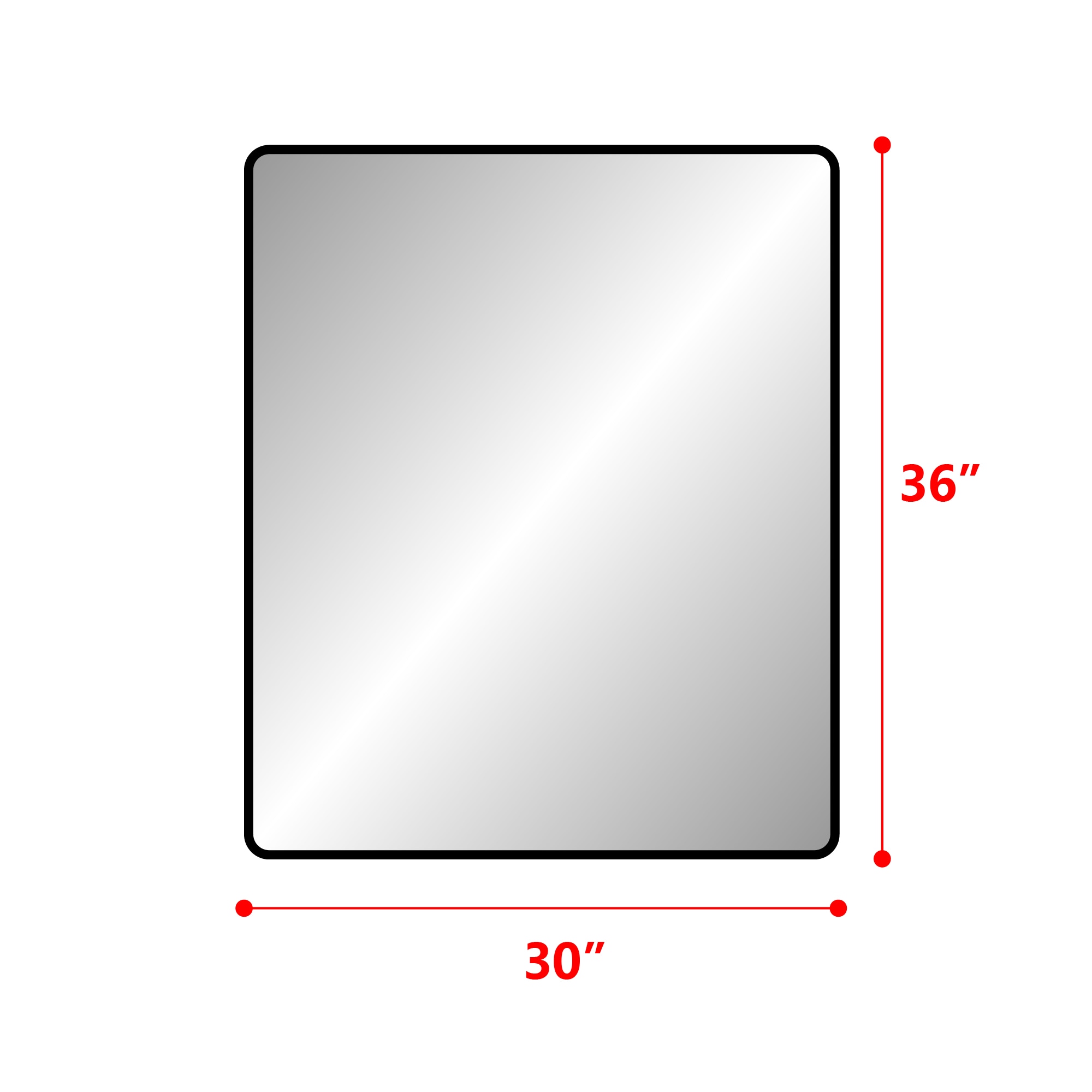 Forclover TAK-FMR3036 Framed-Bath-Mirrors - View #5