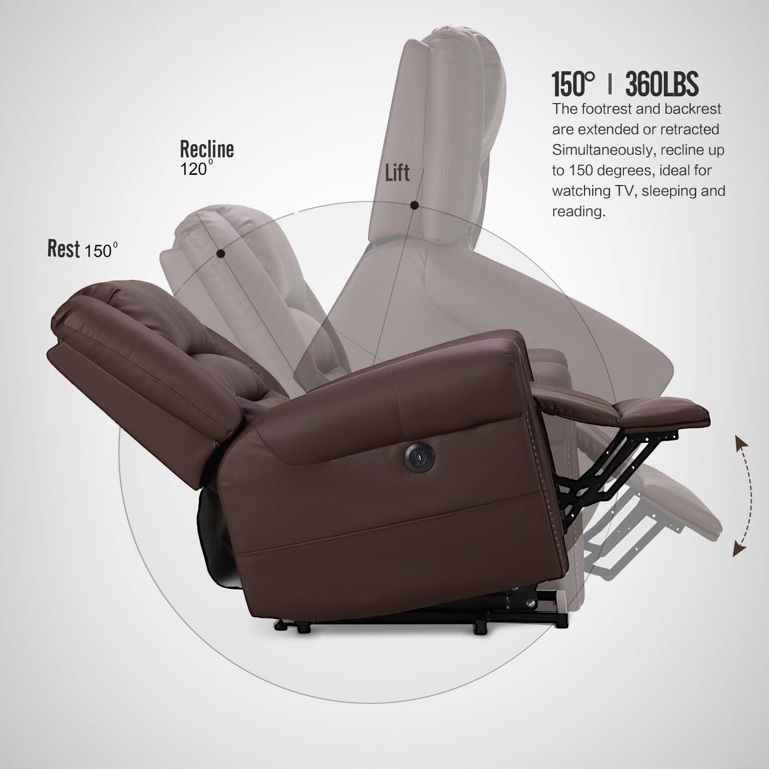 AECOJOY 13068BR-LS01 recliners - View #4
