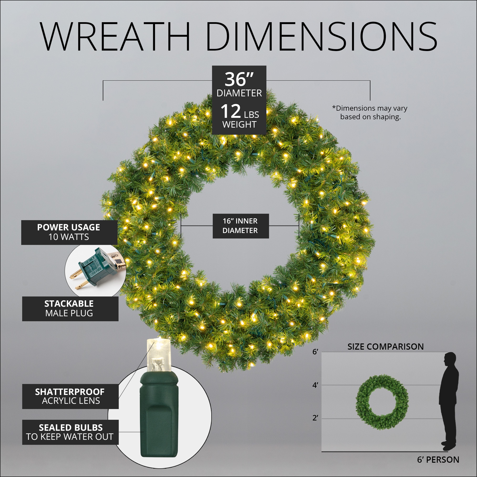 Red Sleigh 74854 Artificial-Christmas-Wreaths - View #5