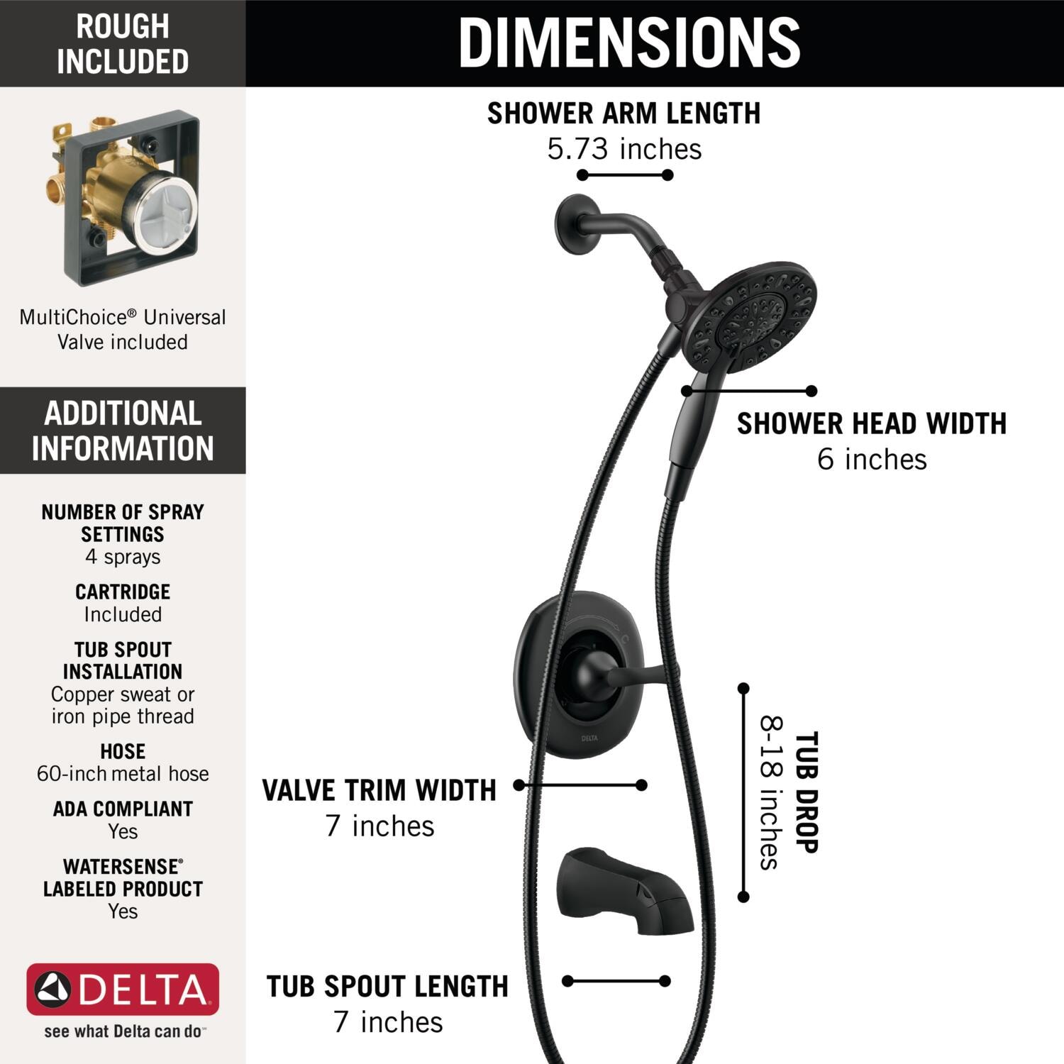 Delta 144890-BL-I Tub-Shower-Faucets - View #3