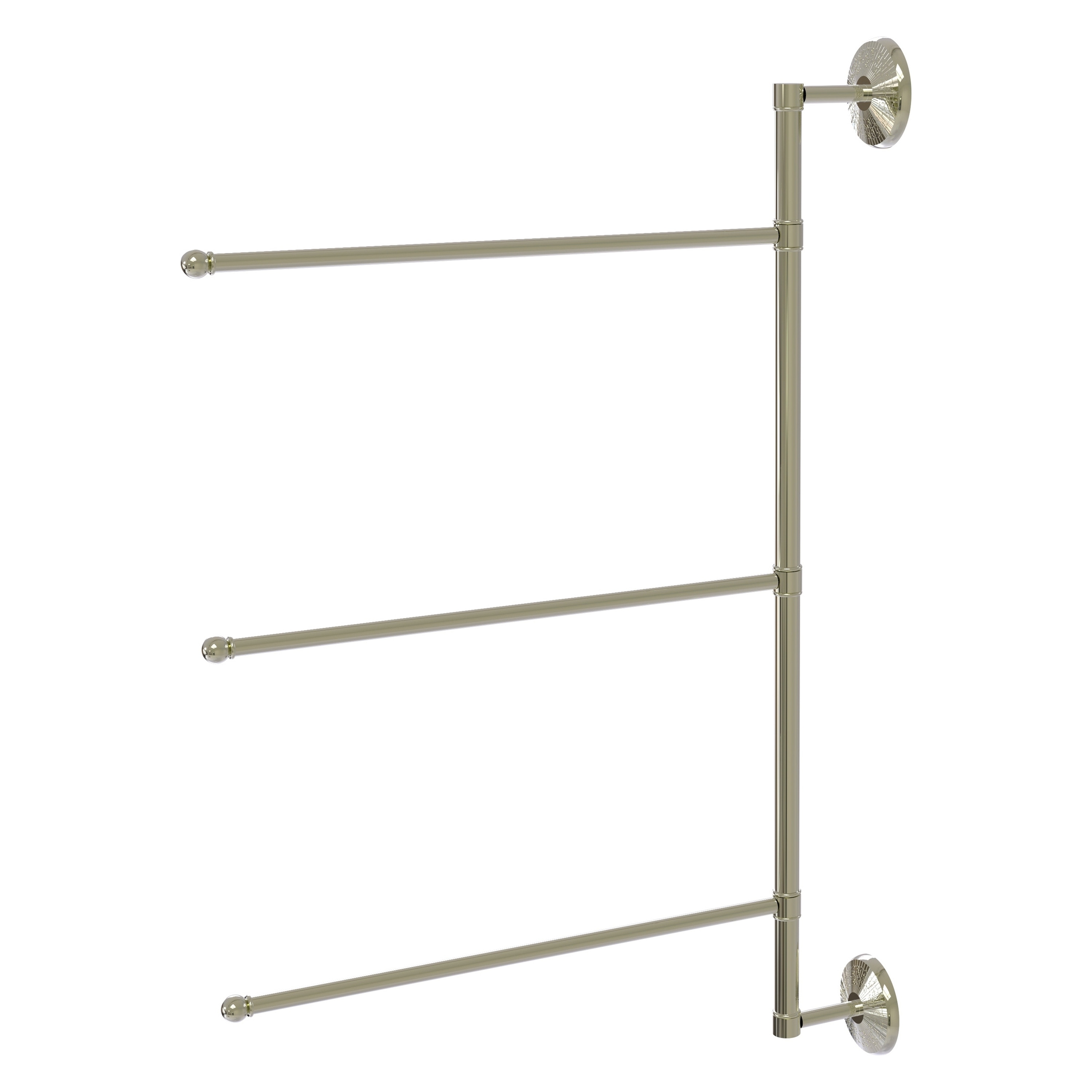 Allied Brass PMC-27/3/16/28-PNI Prestige Monte Carlo 28-in Polished Nickel Wall mount Single Towel Bar