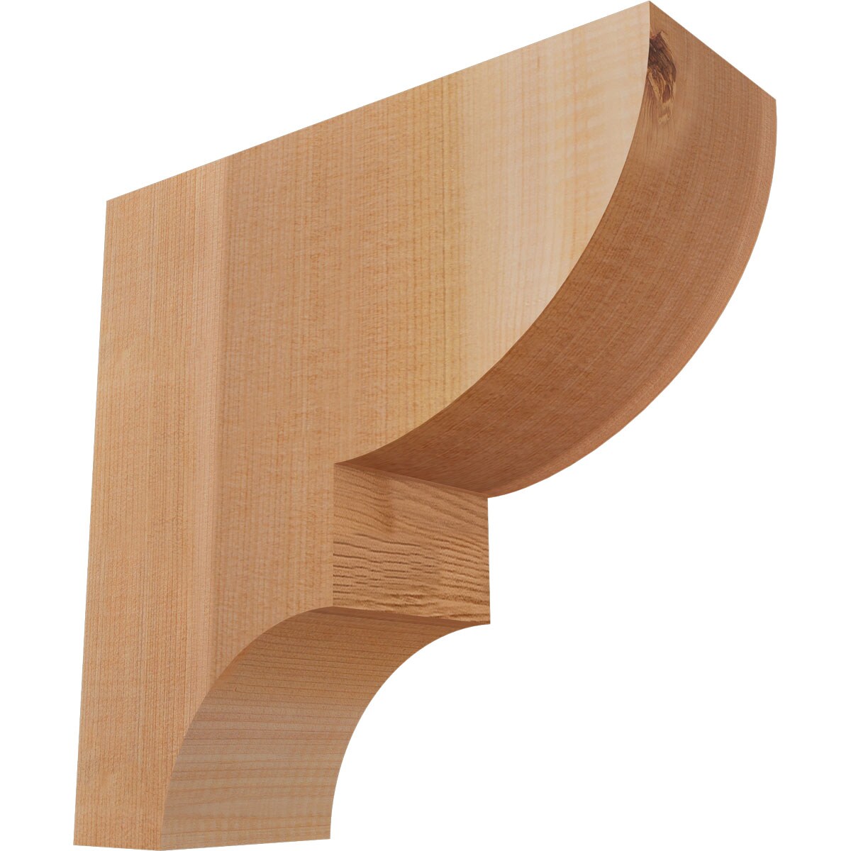 Ekena Millwork COR04X10X10RID00SWR 3-1/2-in x 10-in x 10-in Ridgewood Unfinished Western red cedar Wood Paintable/Stainable Corbel