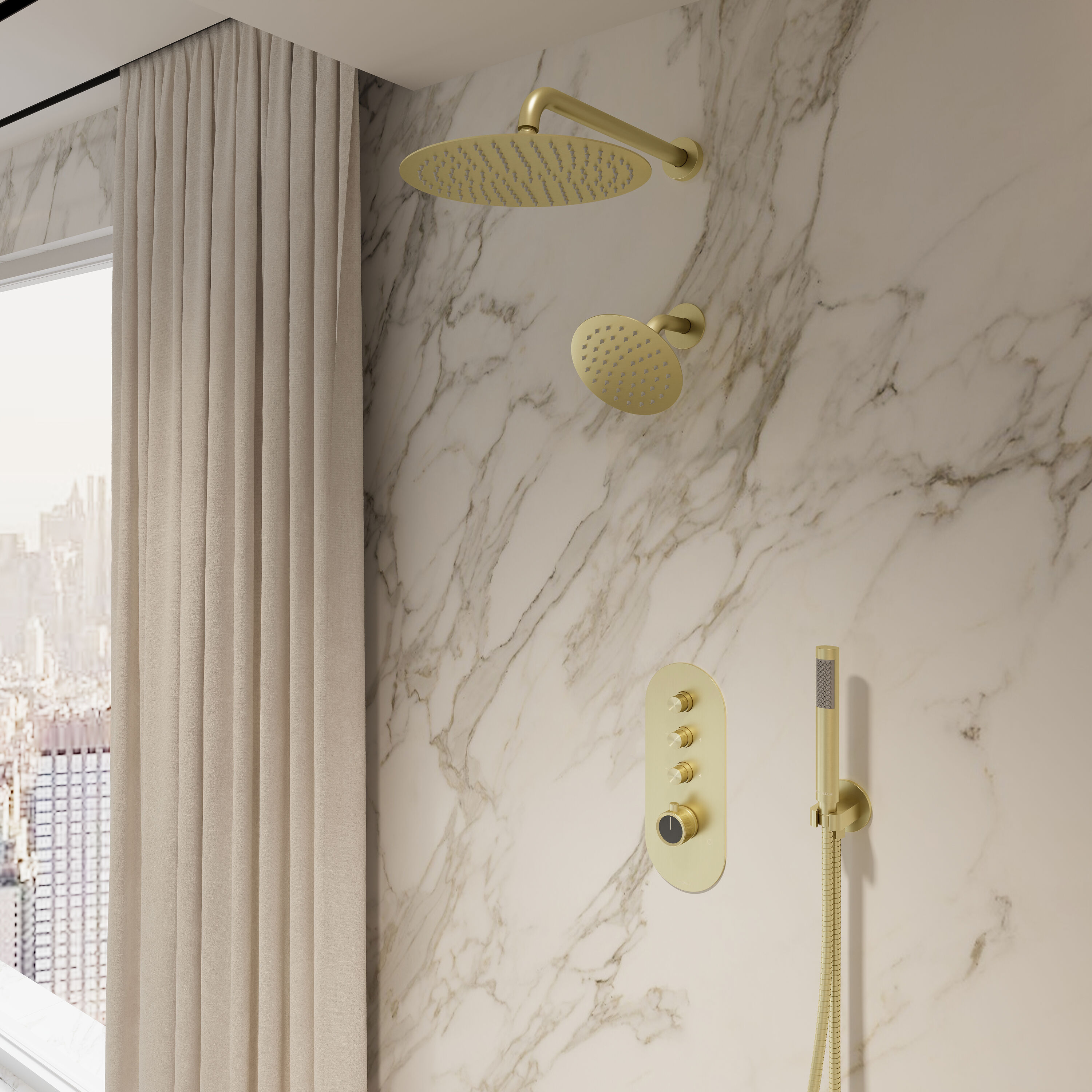 CRANACH C04.AN02.ZG Showerhead-Bar-Panels - View #2