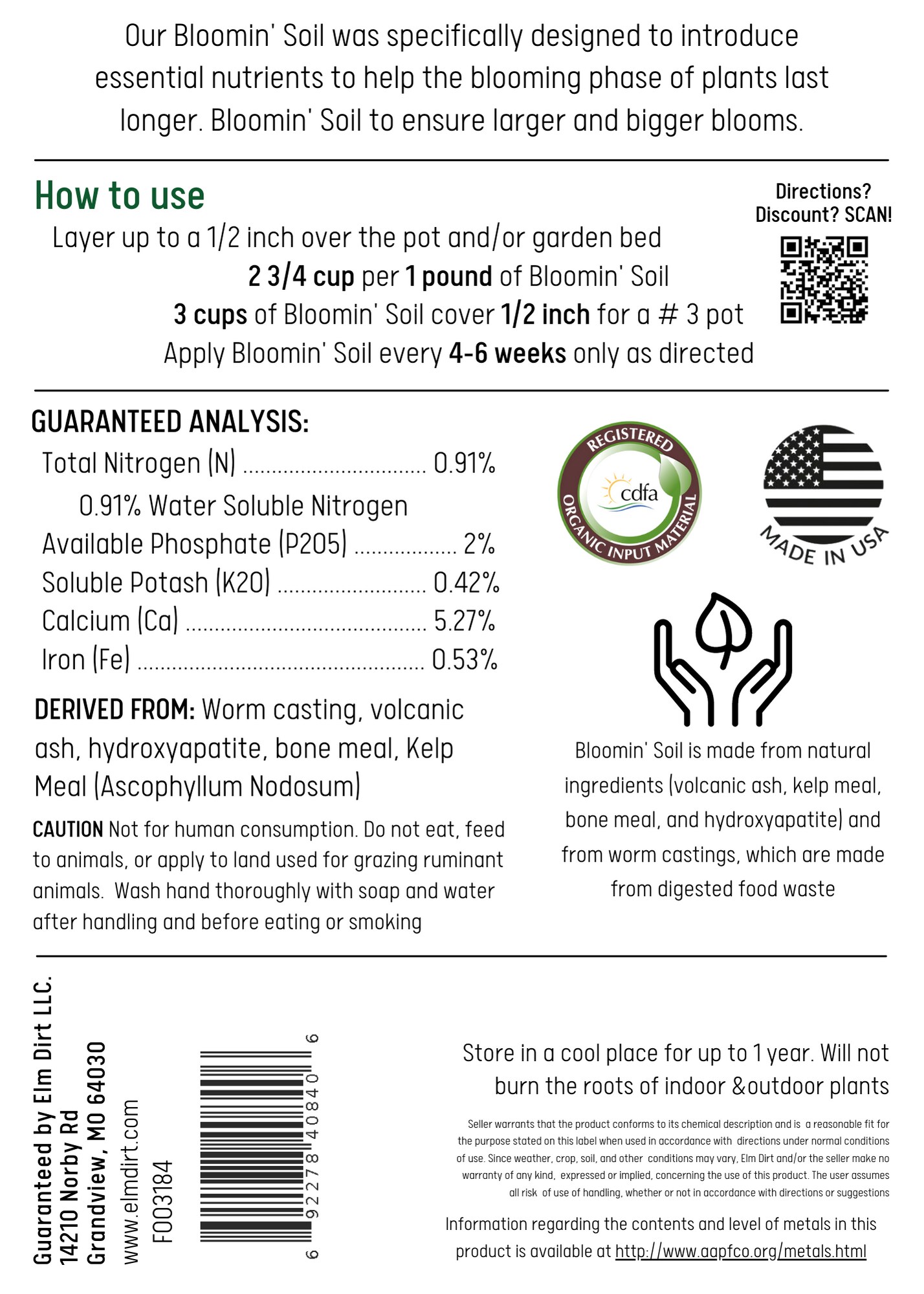 Elm Dirt EDBS2 Soil-Conditioner - View #2