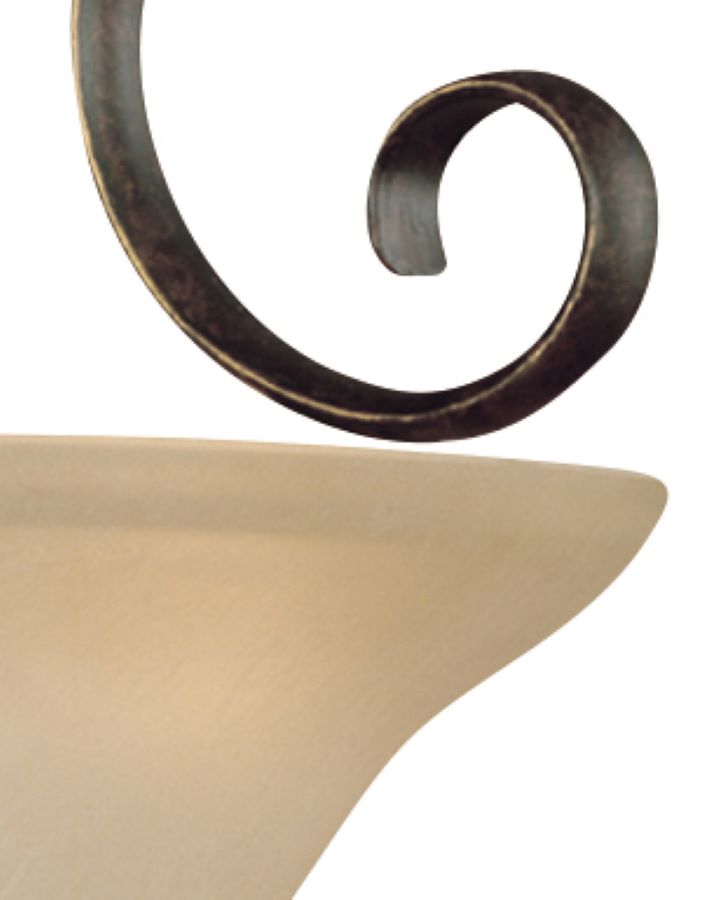 Craftmade Barrett Place 15-in Mocha Bronze Traditional Incandescent Semi-flush Mount Light
