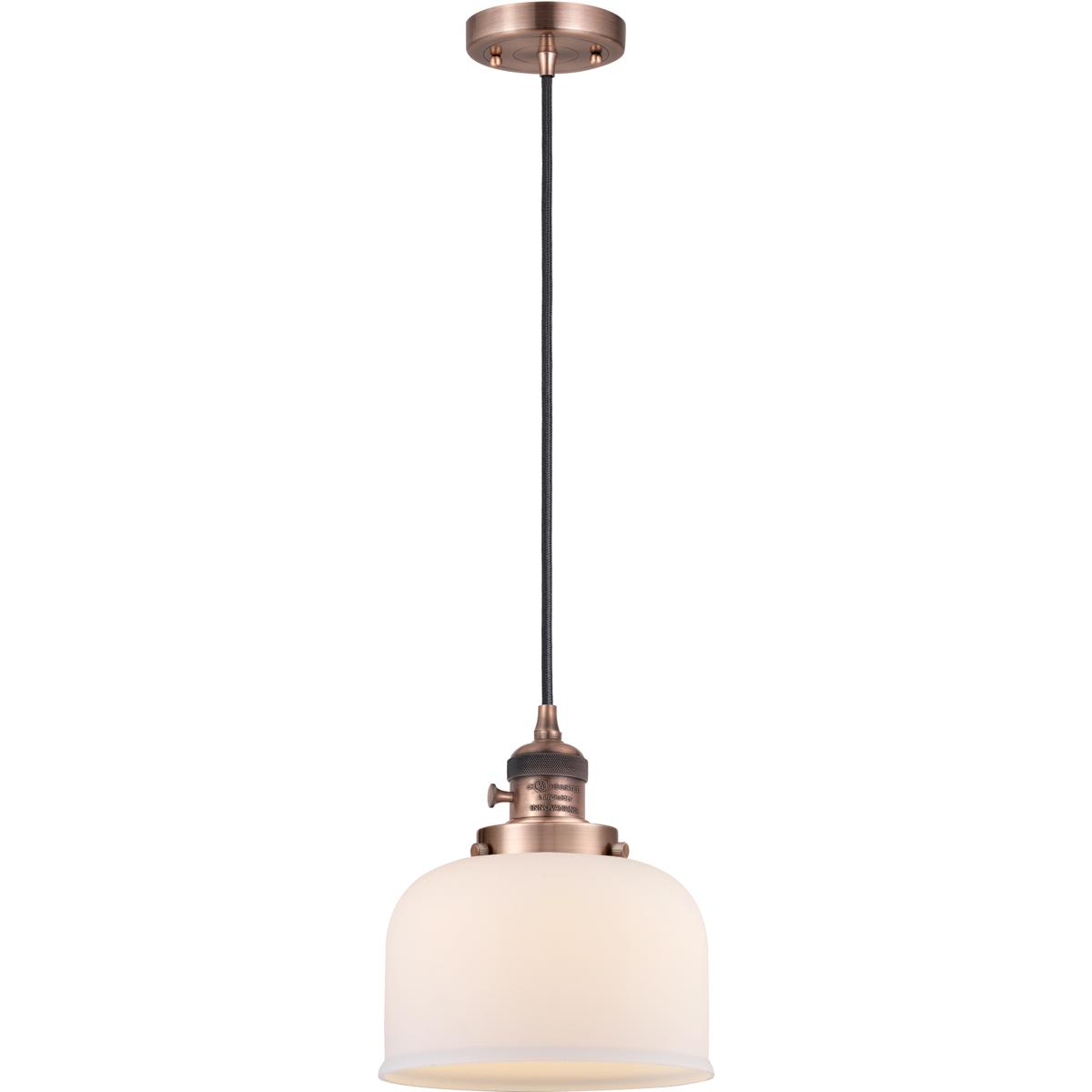 Innovations Lighting 201CSW-AC-G71-LED 201CSW-AC-G71-LED Franklin Restoration Bell Mini Pendant