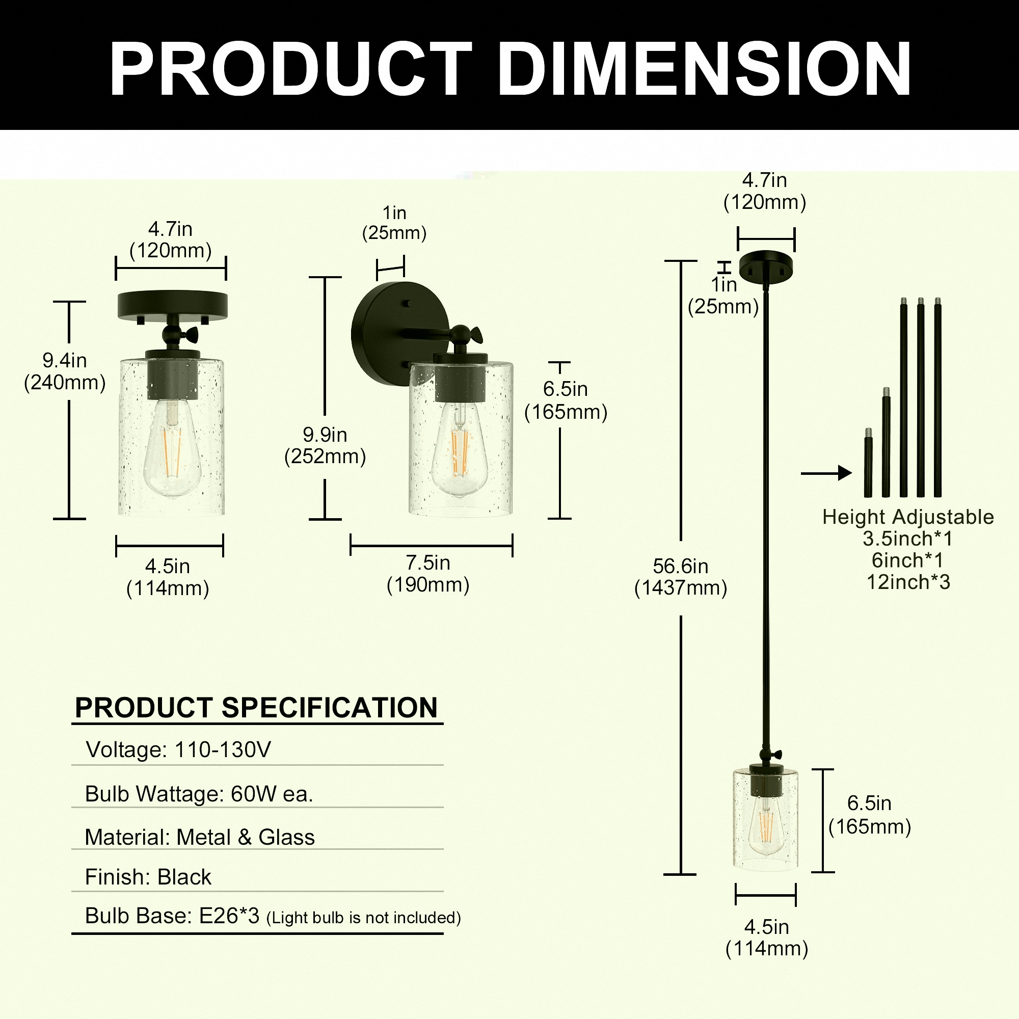 YANSUN LA-ZY-BX13701ABL-11 flushmounts - View #4