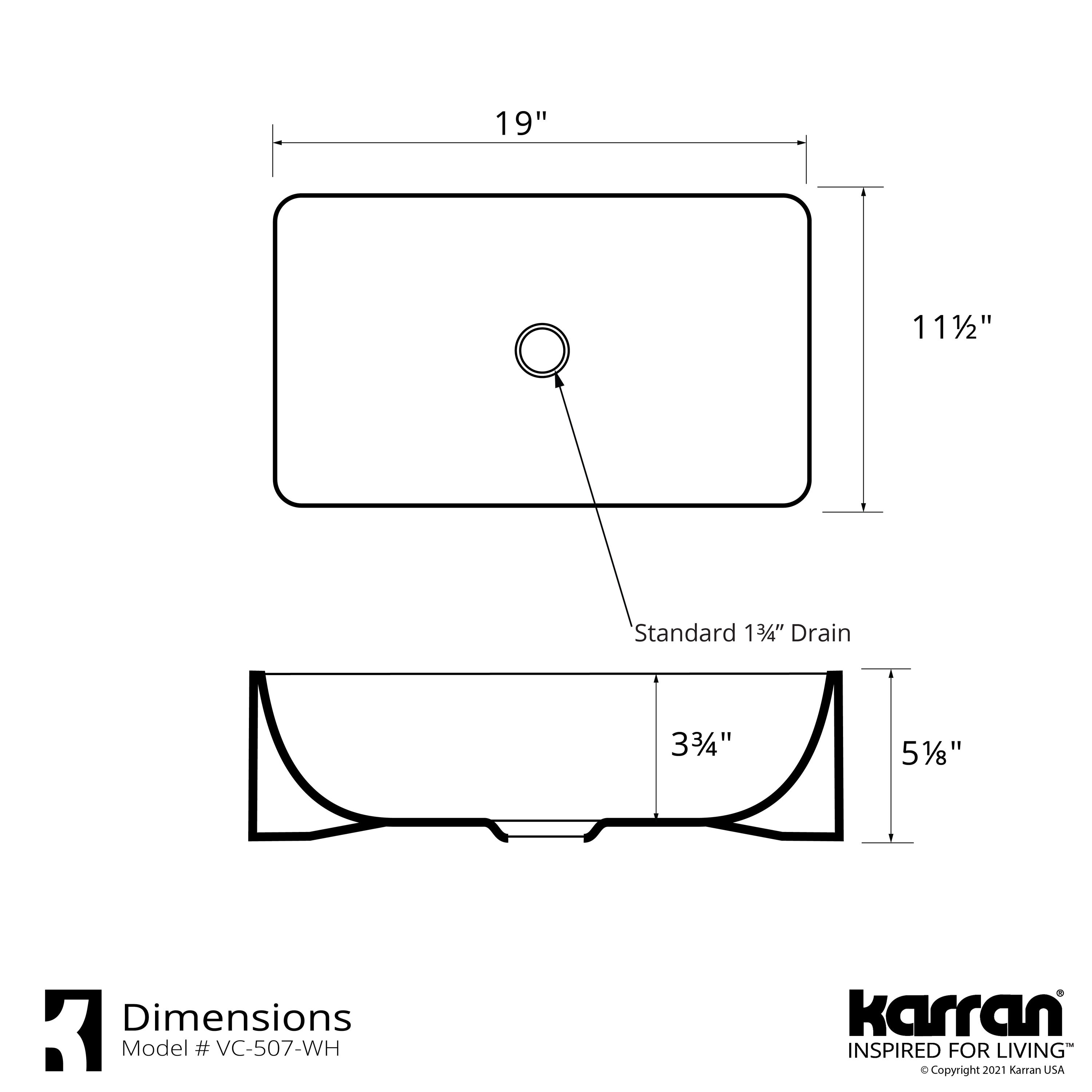 Karran VC-507-WH Bath-Sink - View #3