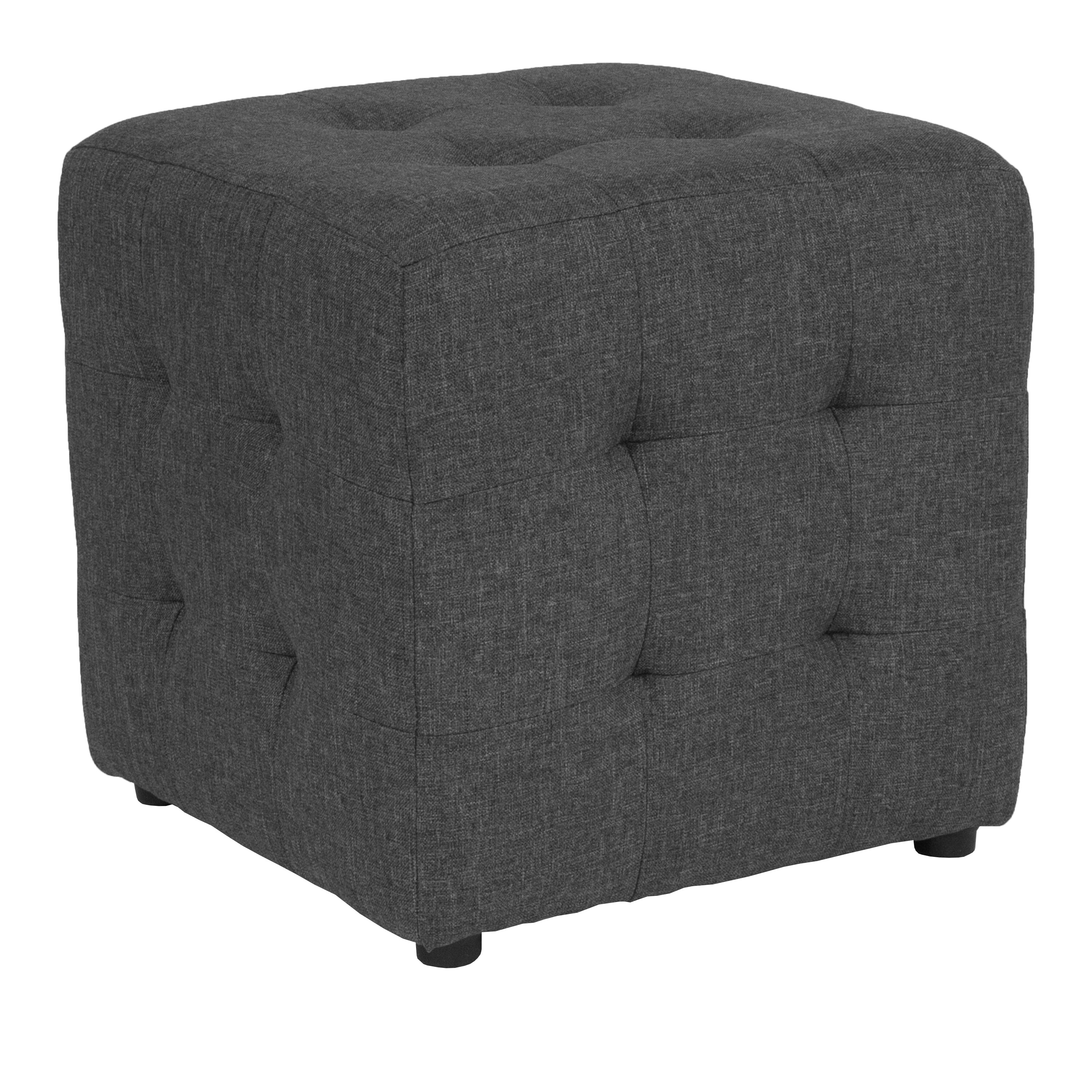 Flash Furniture 889142228806 Avendale Modern Dark Gray Fabric Ottoman