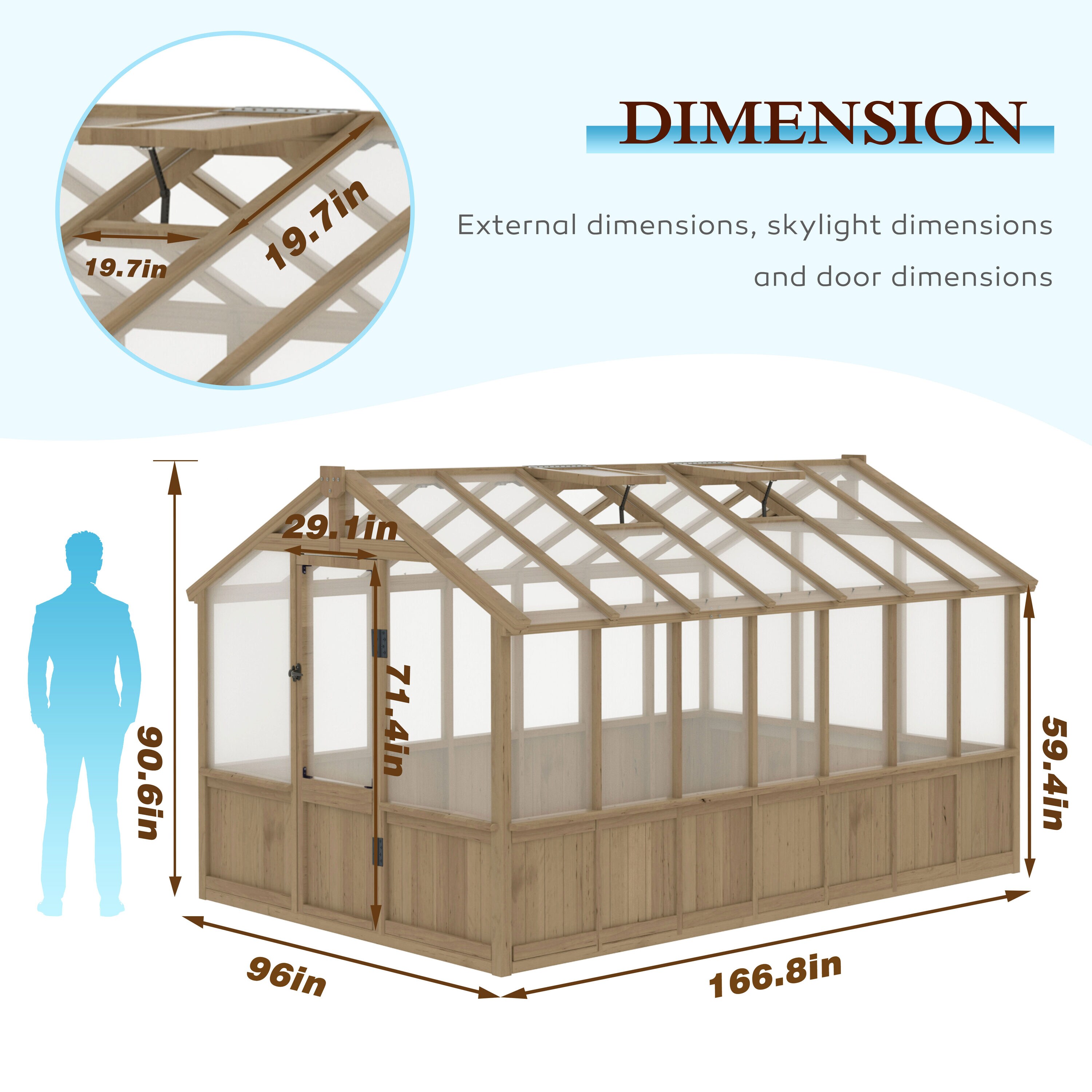 VEIKOUS PG0101-WD-53 greenhouses - View #10
