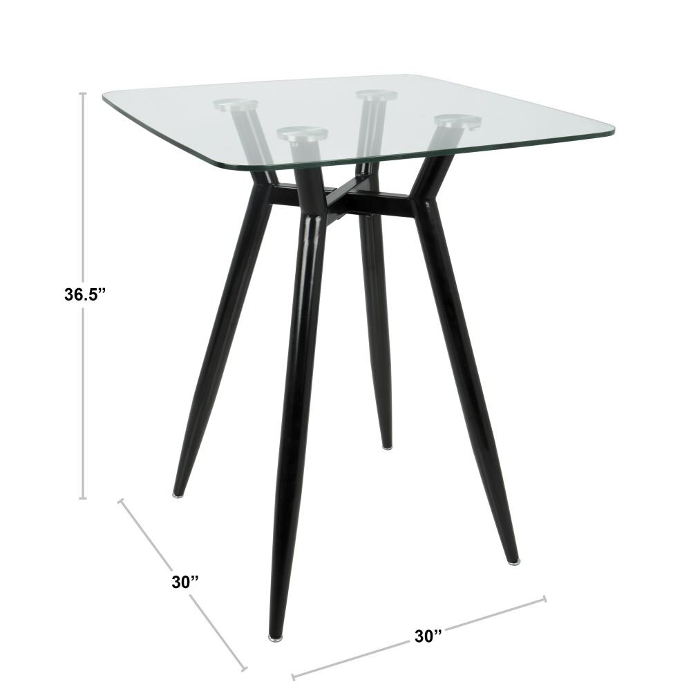 LumiSource CT-CLR3030 BKGL Dining-Tables - View #9