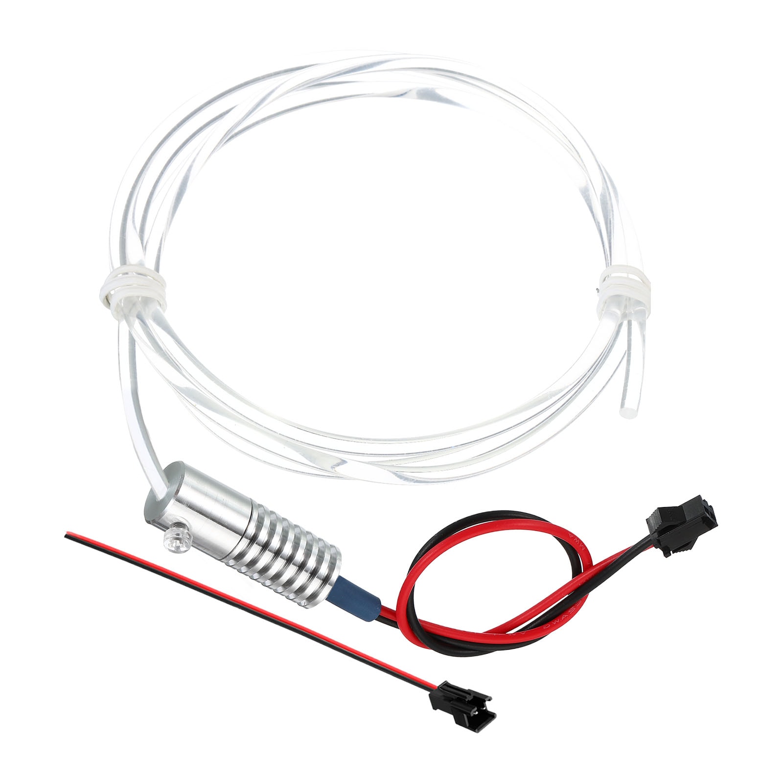 PATIKIL 3mm 1m PMMA Side Glow Fiber Optic Cable Kit with LED Aluminum Illuminator 12V 1.5W Guide Light Source Decoration for Home DIY Lighting Blue