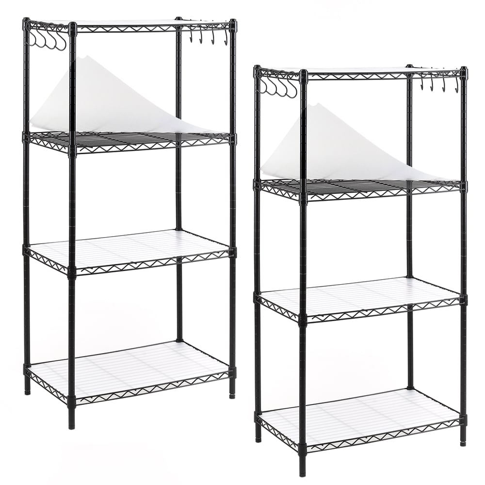 Style Selections 14-in D x 35.7-in W x 53-in H 4-Tier Steel Utility Shelving Unit