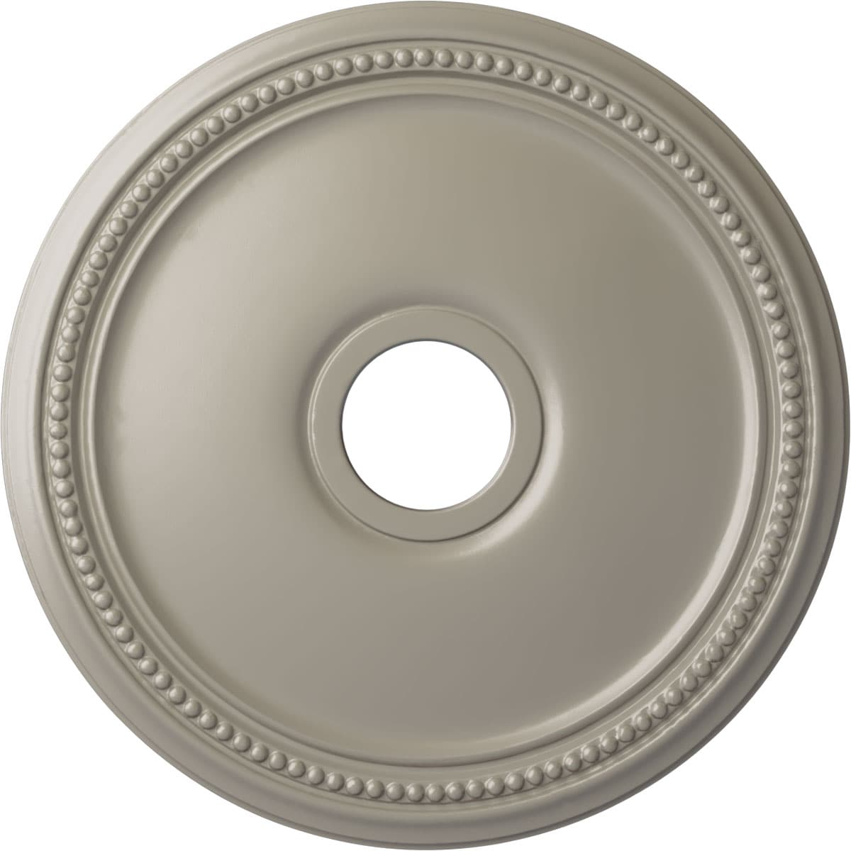 Ekena Millwork CM18DIPWS Diane 18-in W x 18-in L Painted Pearl White Polyurethane Whole Ceiling Medallion